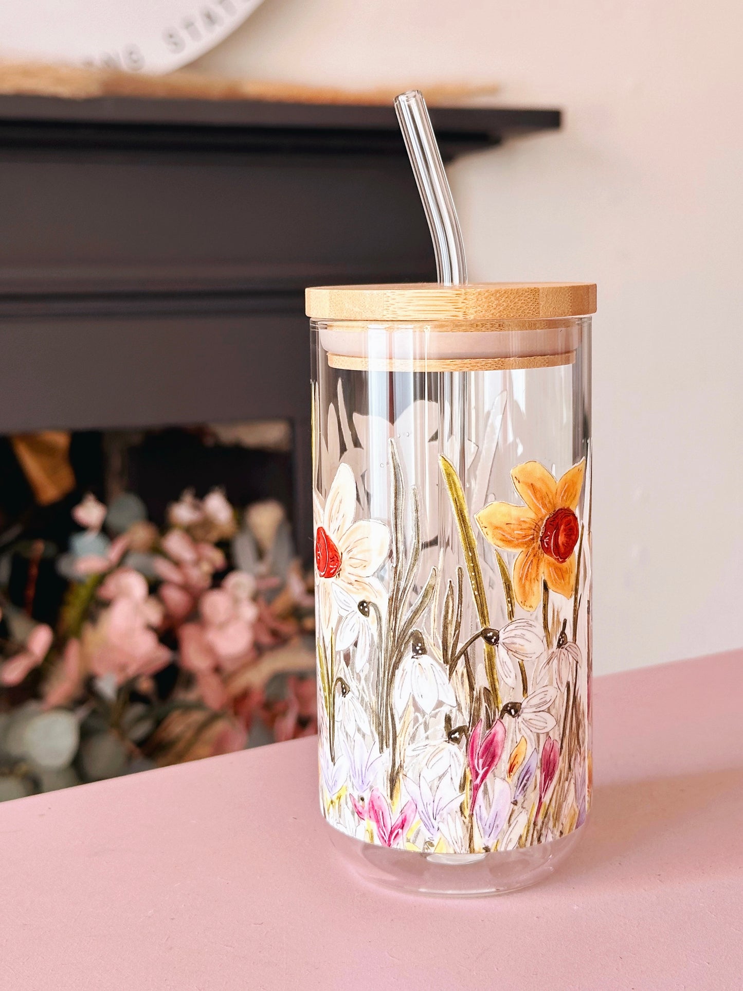Garden Mouse Glass Tumbler