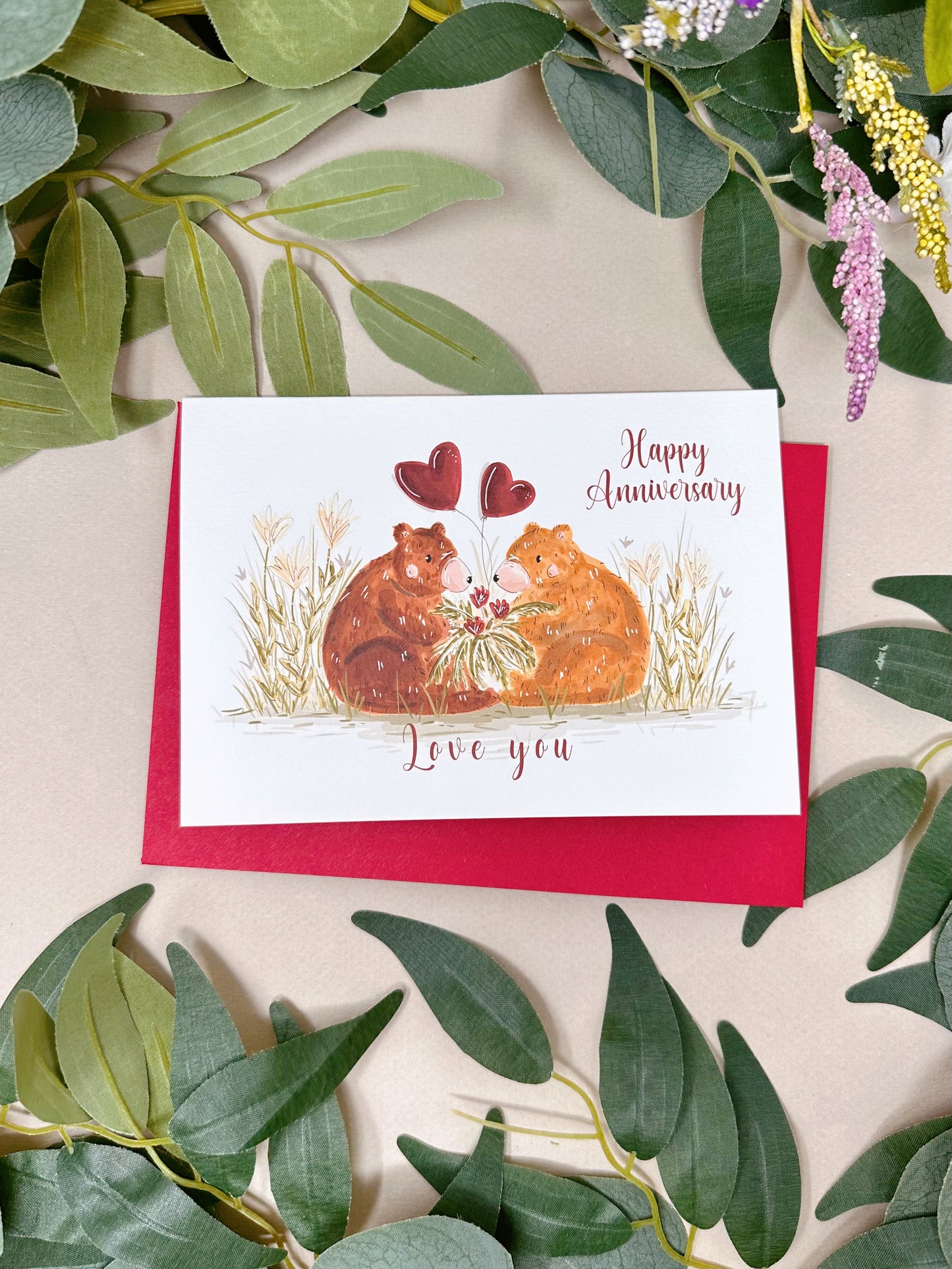 Bear Anniversary Card