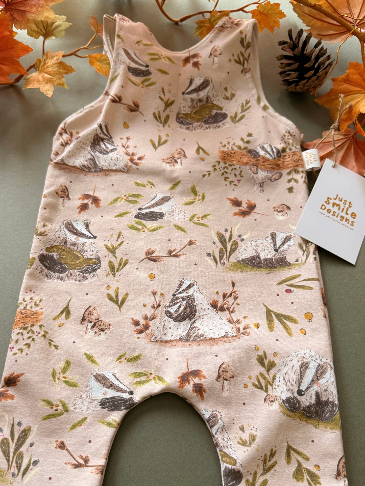 Woodland Badger Romper
