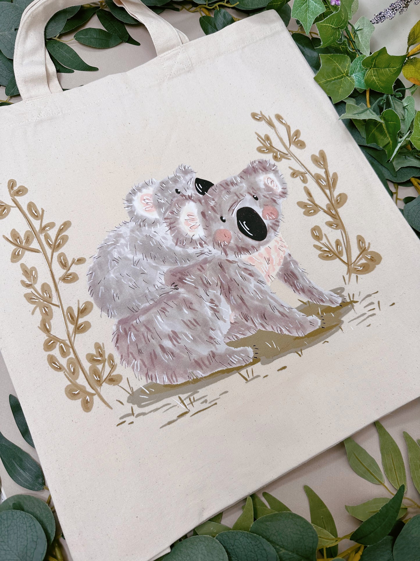 Koala & Baby Giant Tote Bag