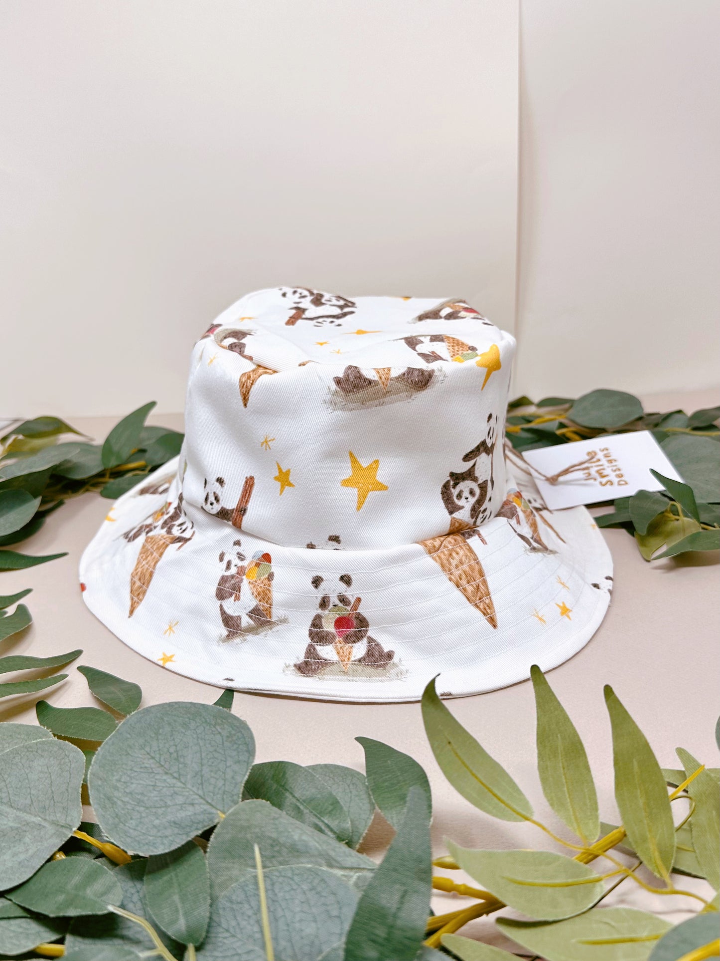 Panda Ice Cream Bucket Hat - Adult & Child Sizing