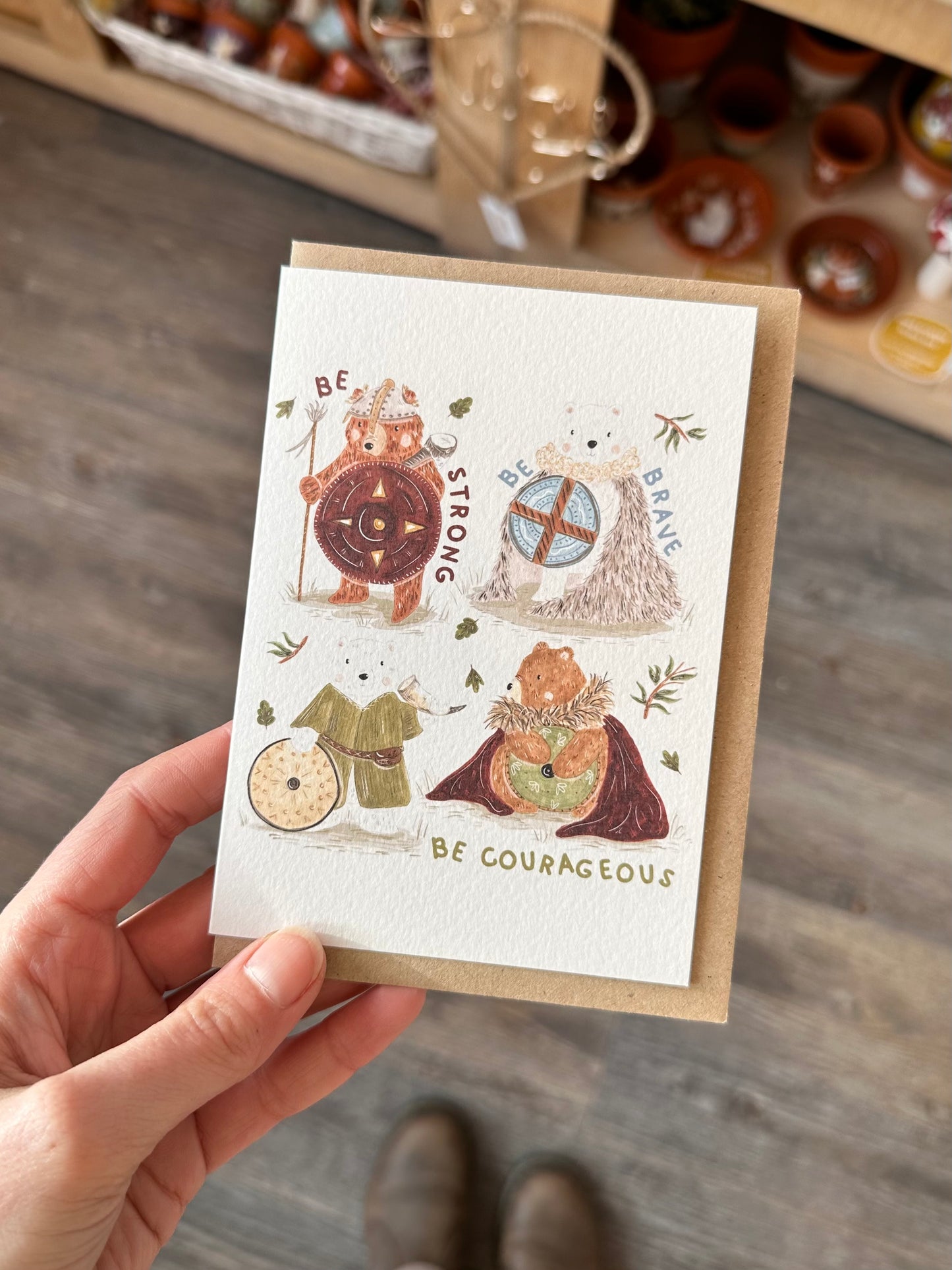 Warrior Bears Card