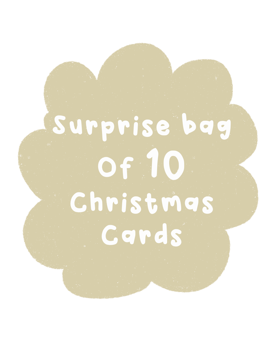 Surprise bag of 10 Christmas cards