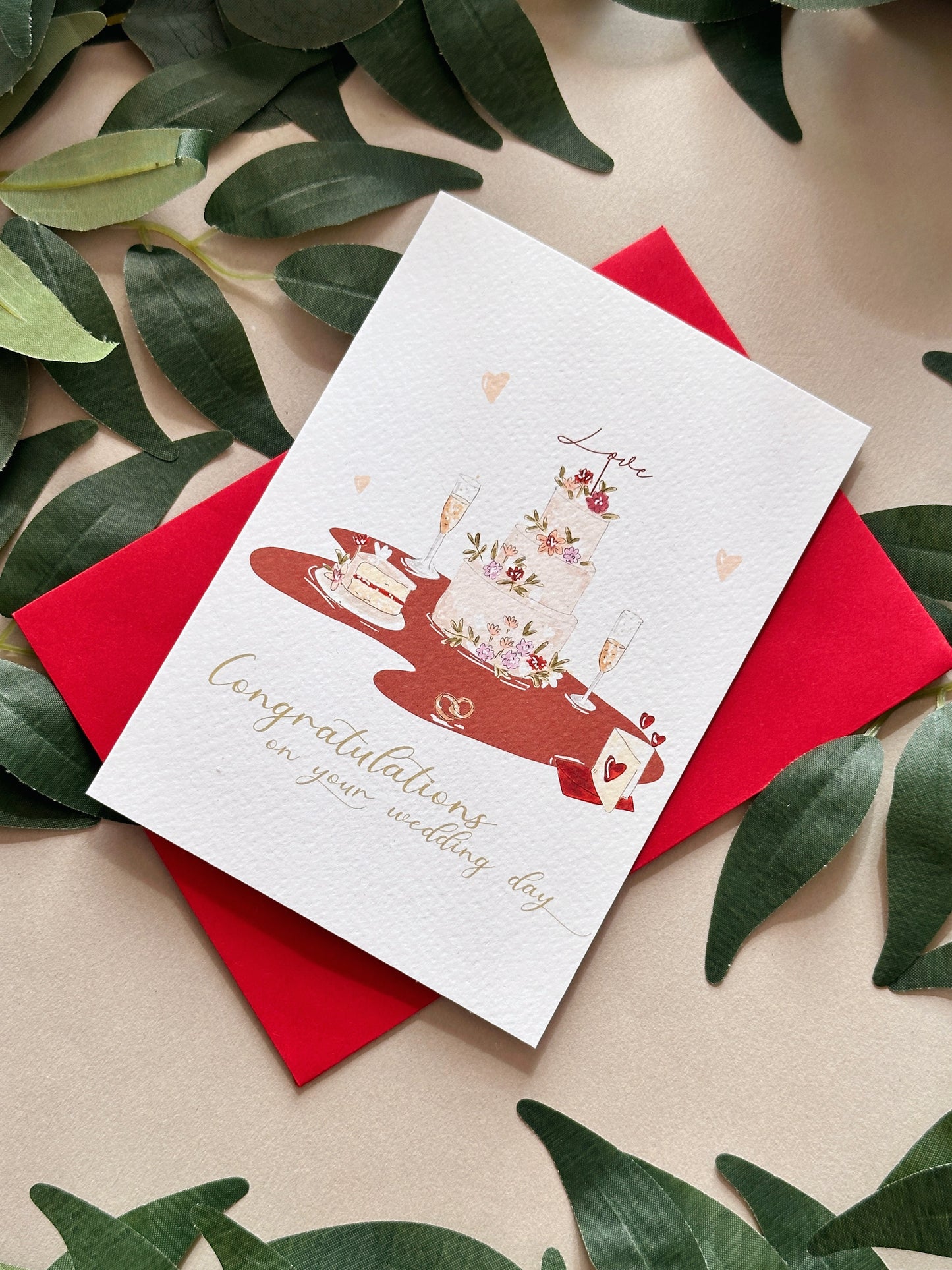 Love Cake Wedding Card