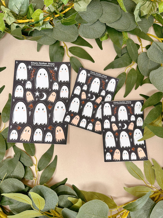 Ghost sticker sheet