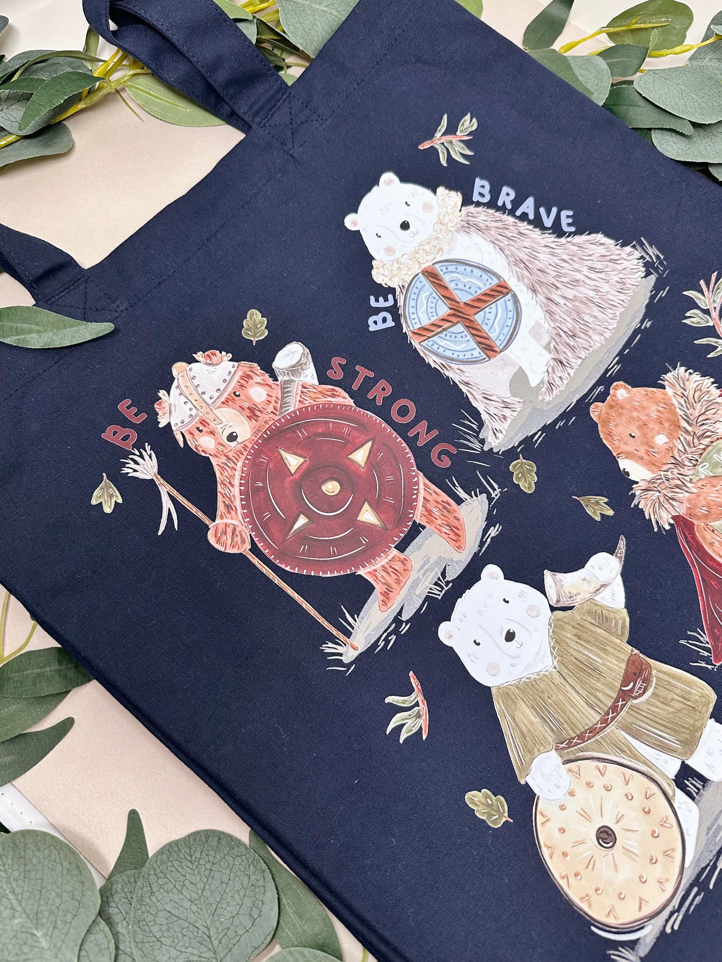 Viking Bear Giant Tote Bag