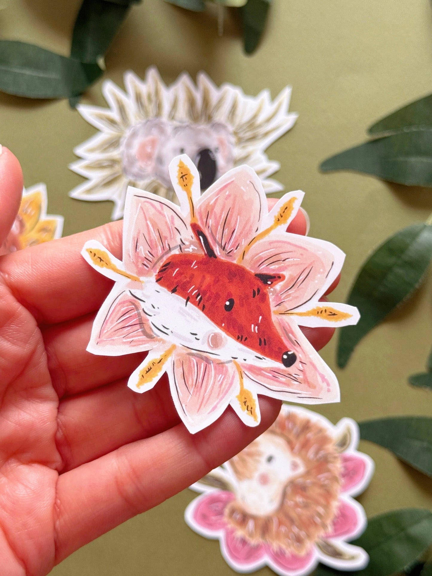 Flower Animals Sticker