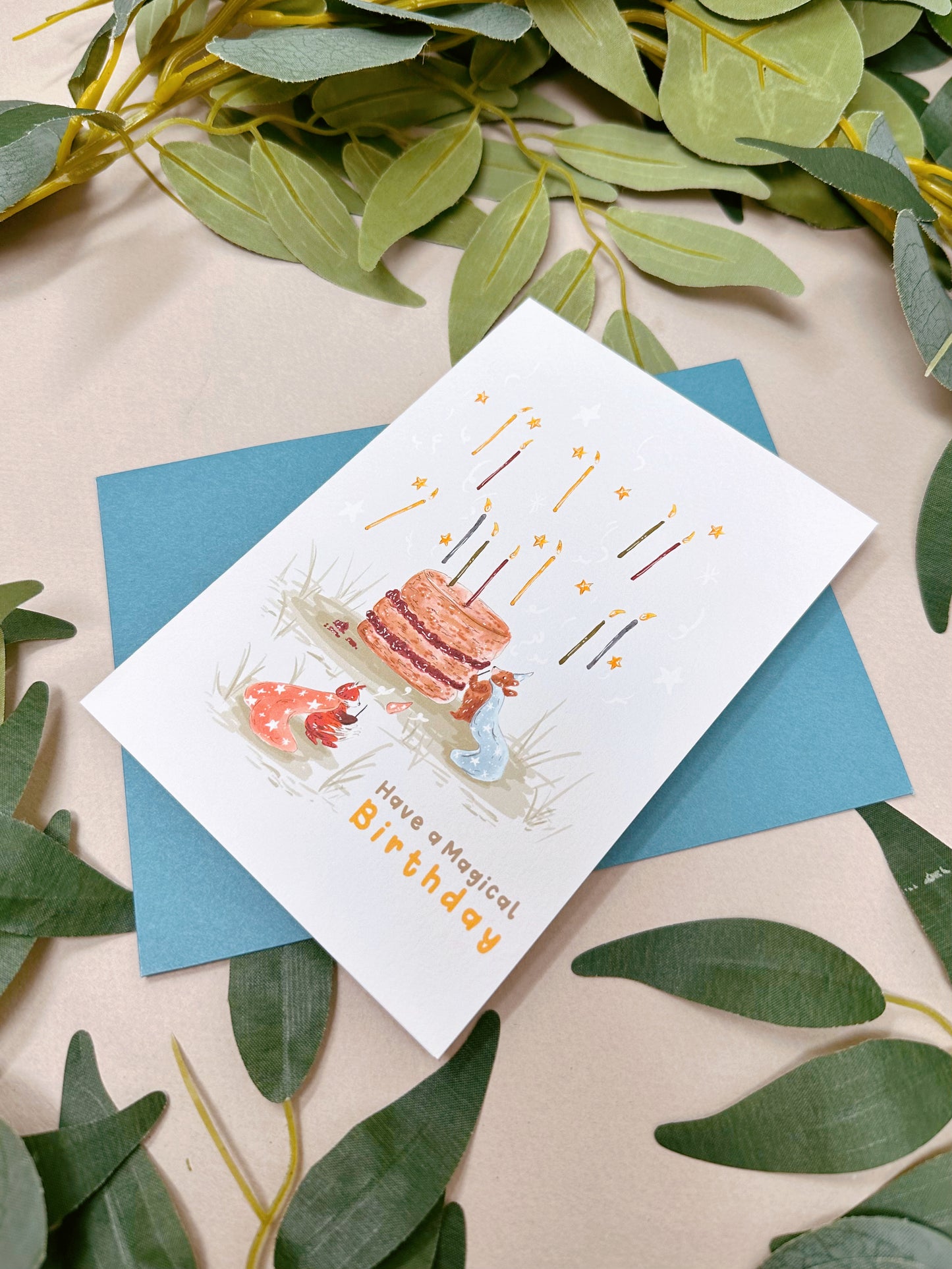 Wizard Cake Birthday Card