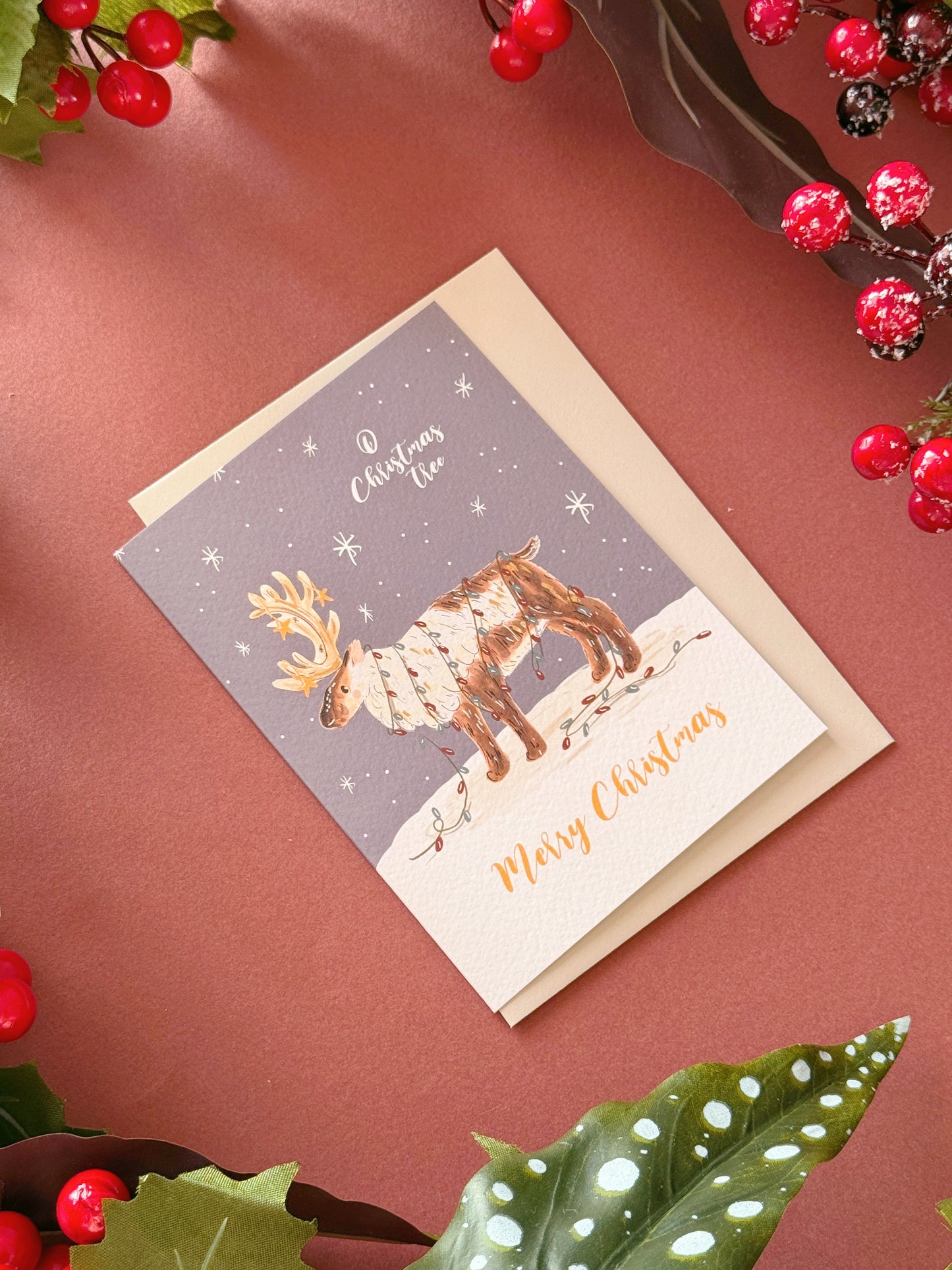 Reindeer Christmas Card