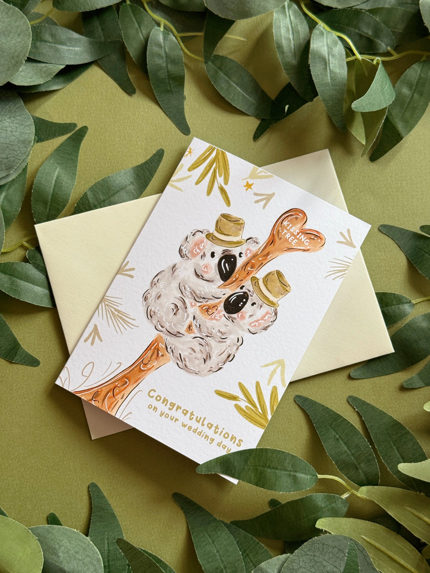 Mr & Mr Koalas Wedding Card