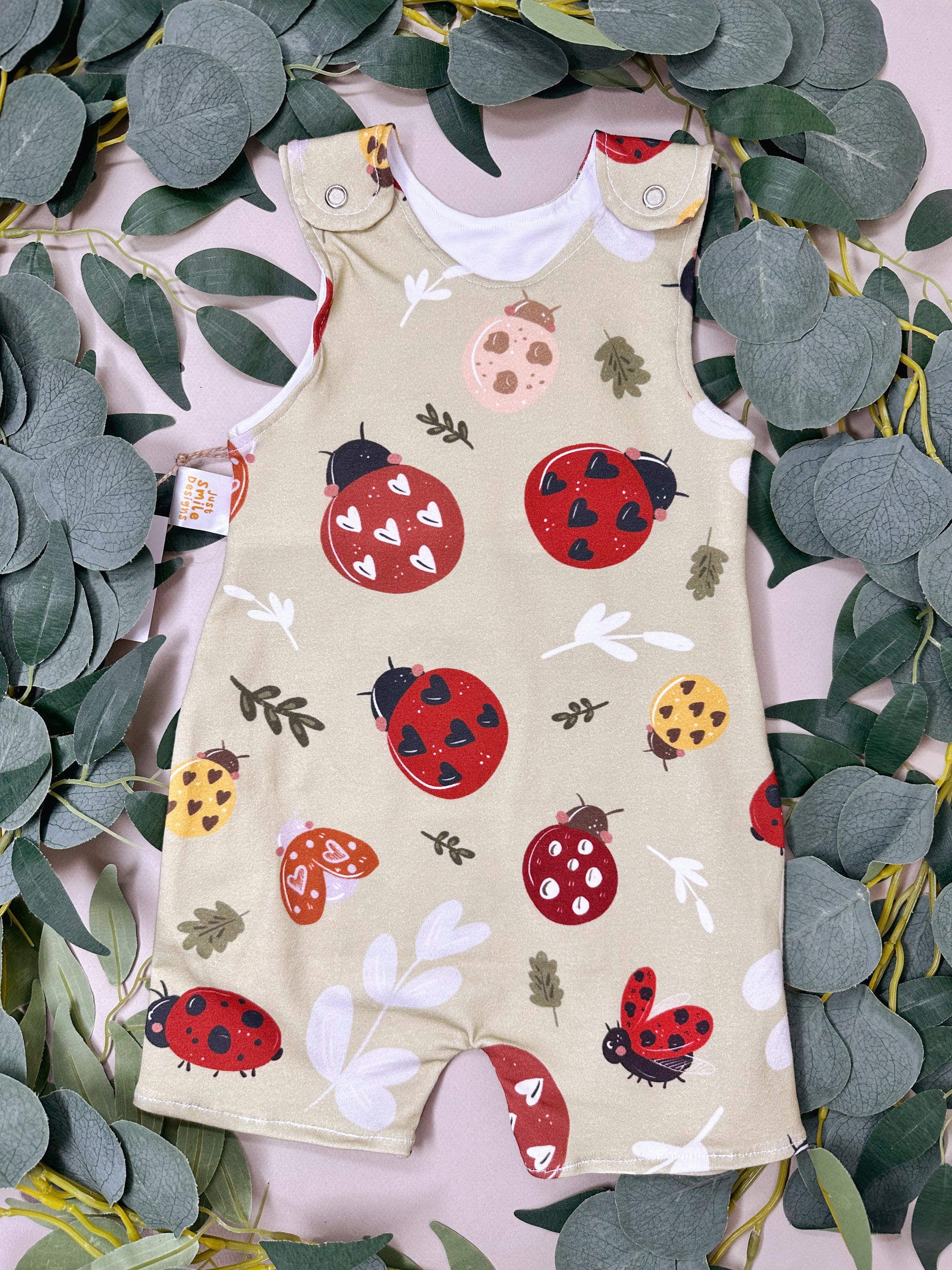 Ladybird short romper