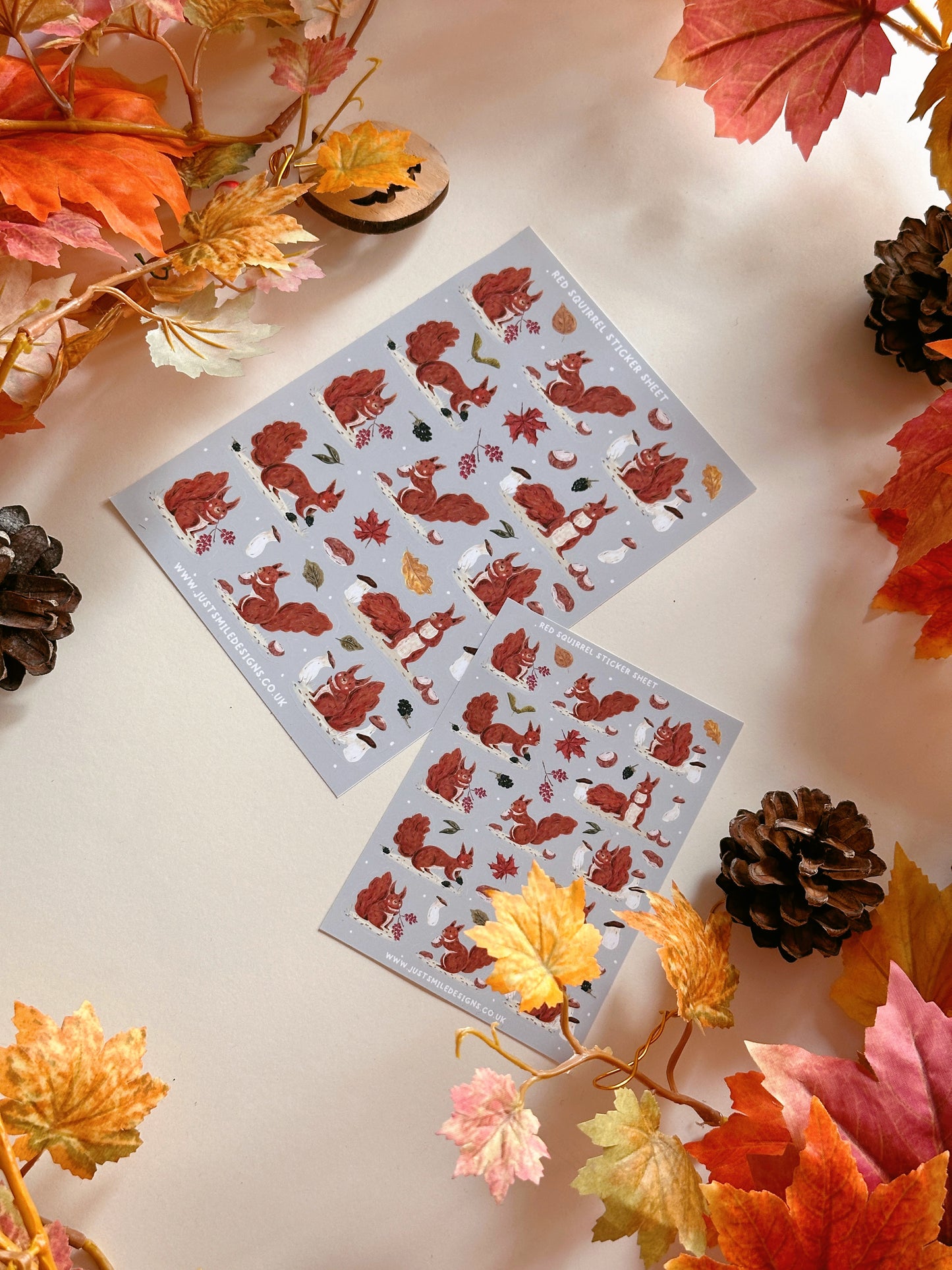 Squirrel sticker sheet