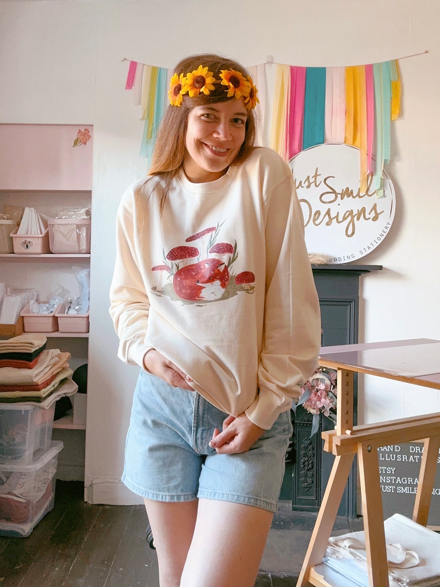 Mushroom Fox Sweatshirt