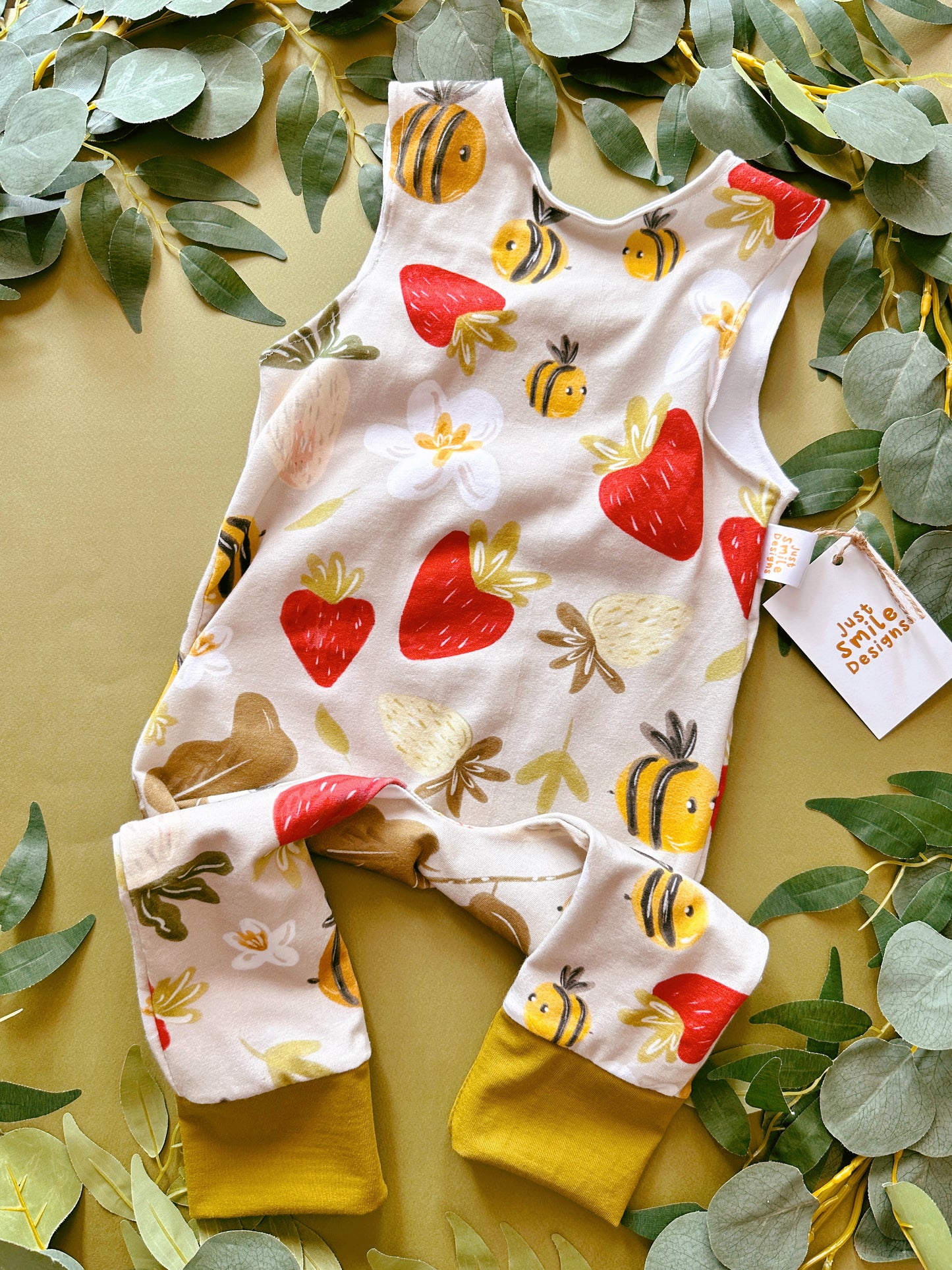 Strawberry Bee Romper