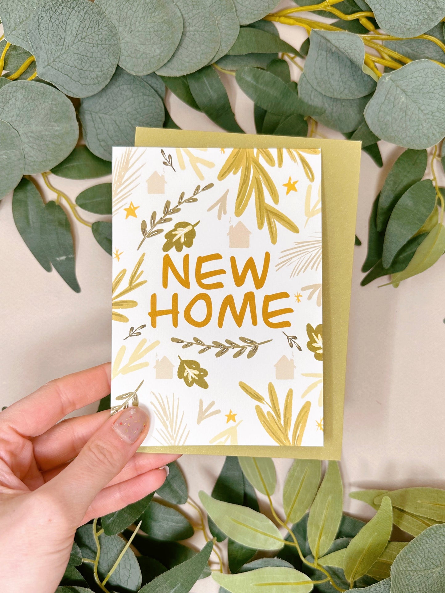 Botanical New Home Card