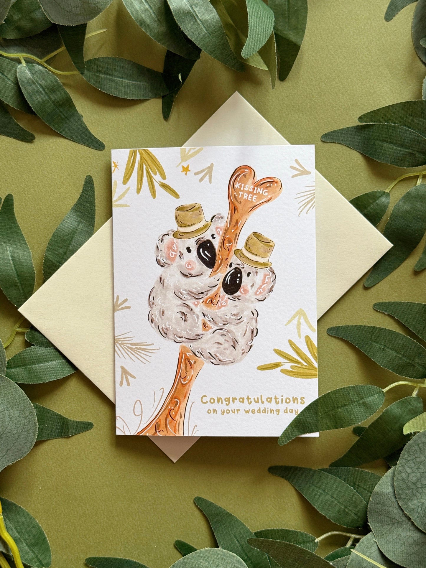 Mr & Mr Koalas Wedding Card