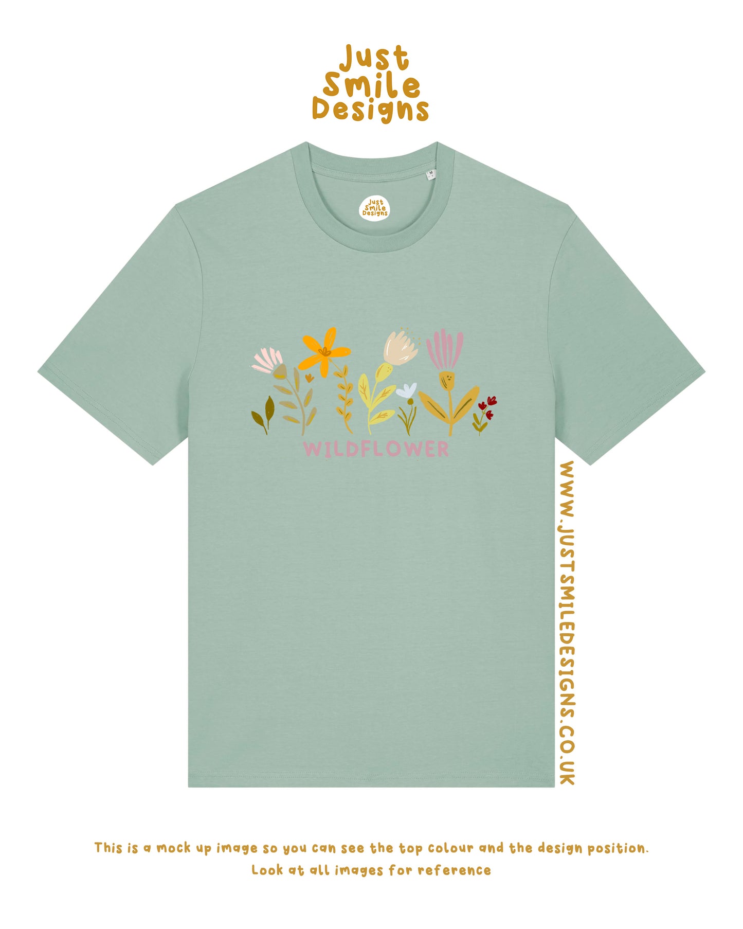 Wild Flower Graphic T-Shirt - Organic Cotton