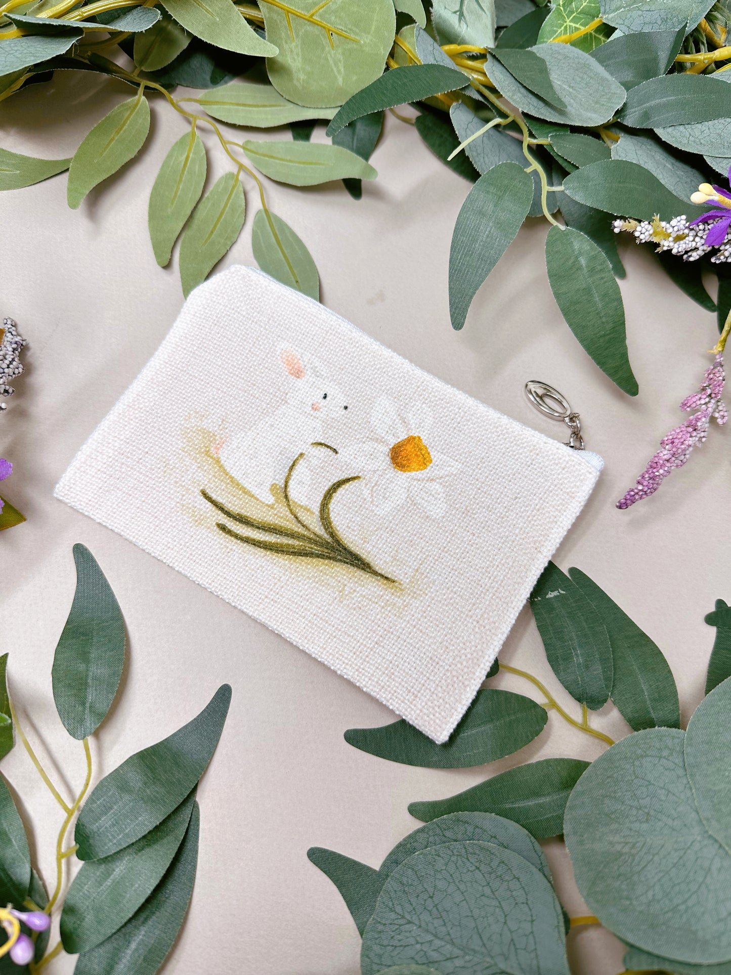 Daffodil Rabbit Zip Case