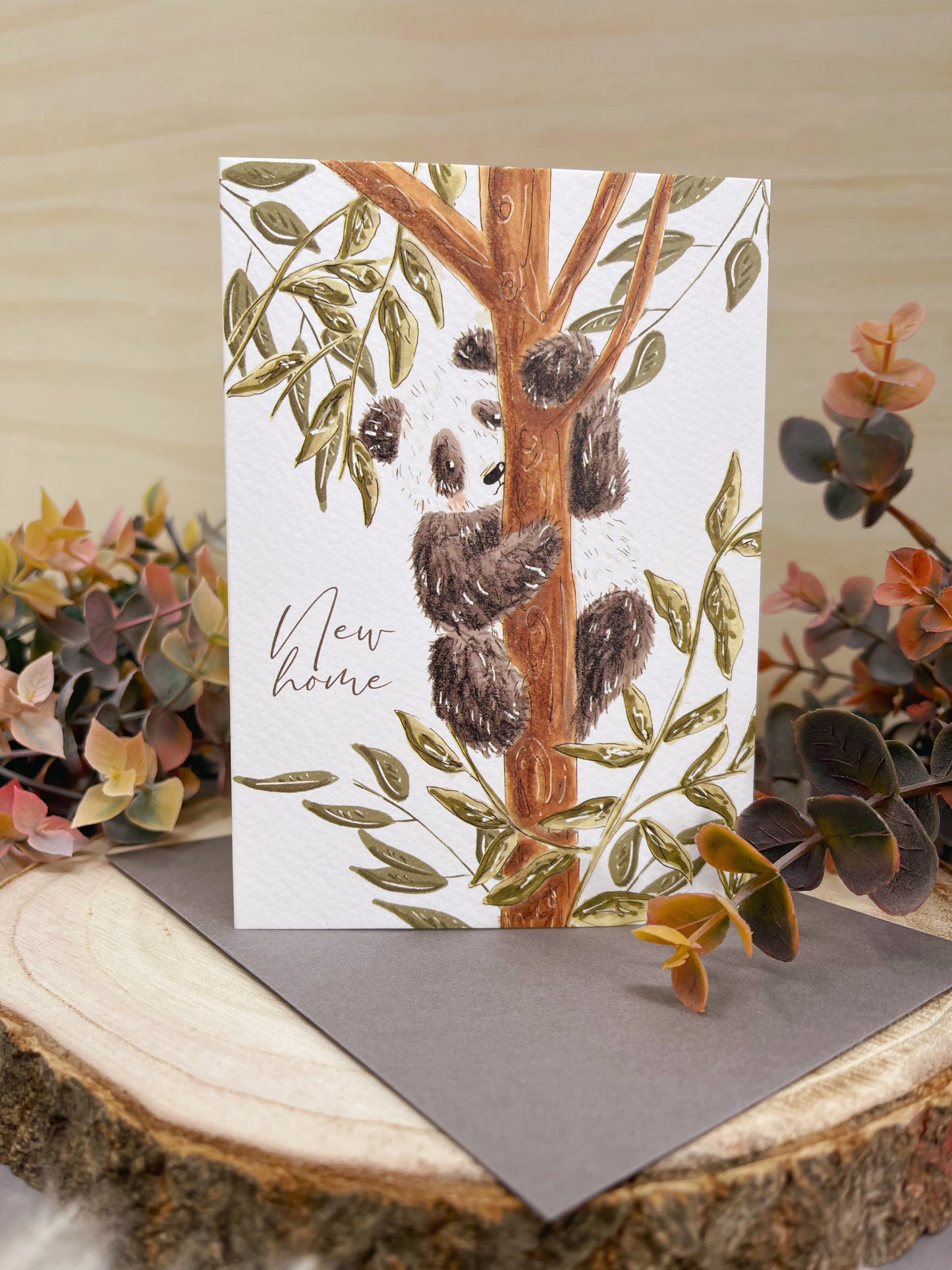Tree Panda New Home Card