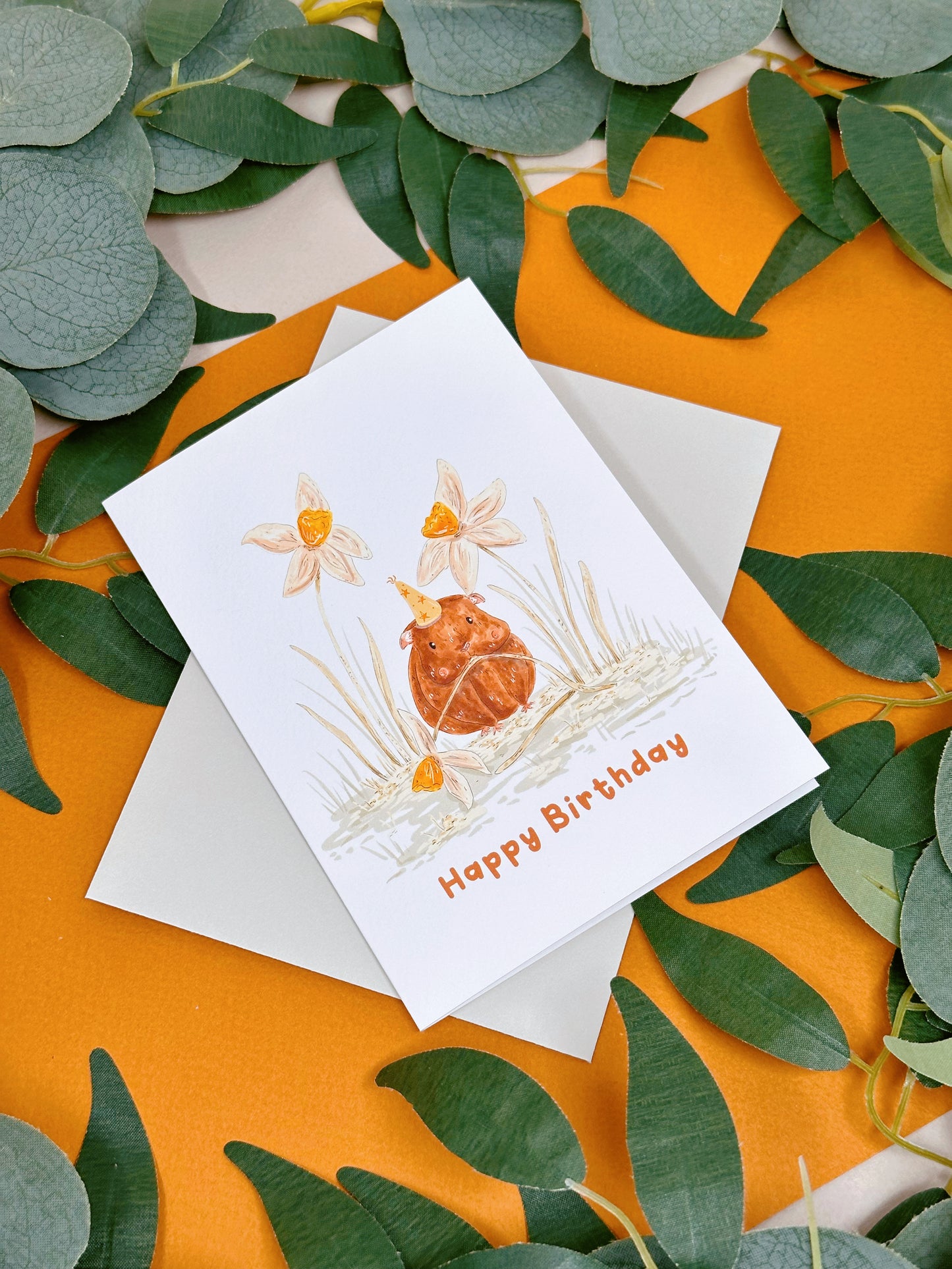 Guinea Pig Birthday Card