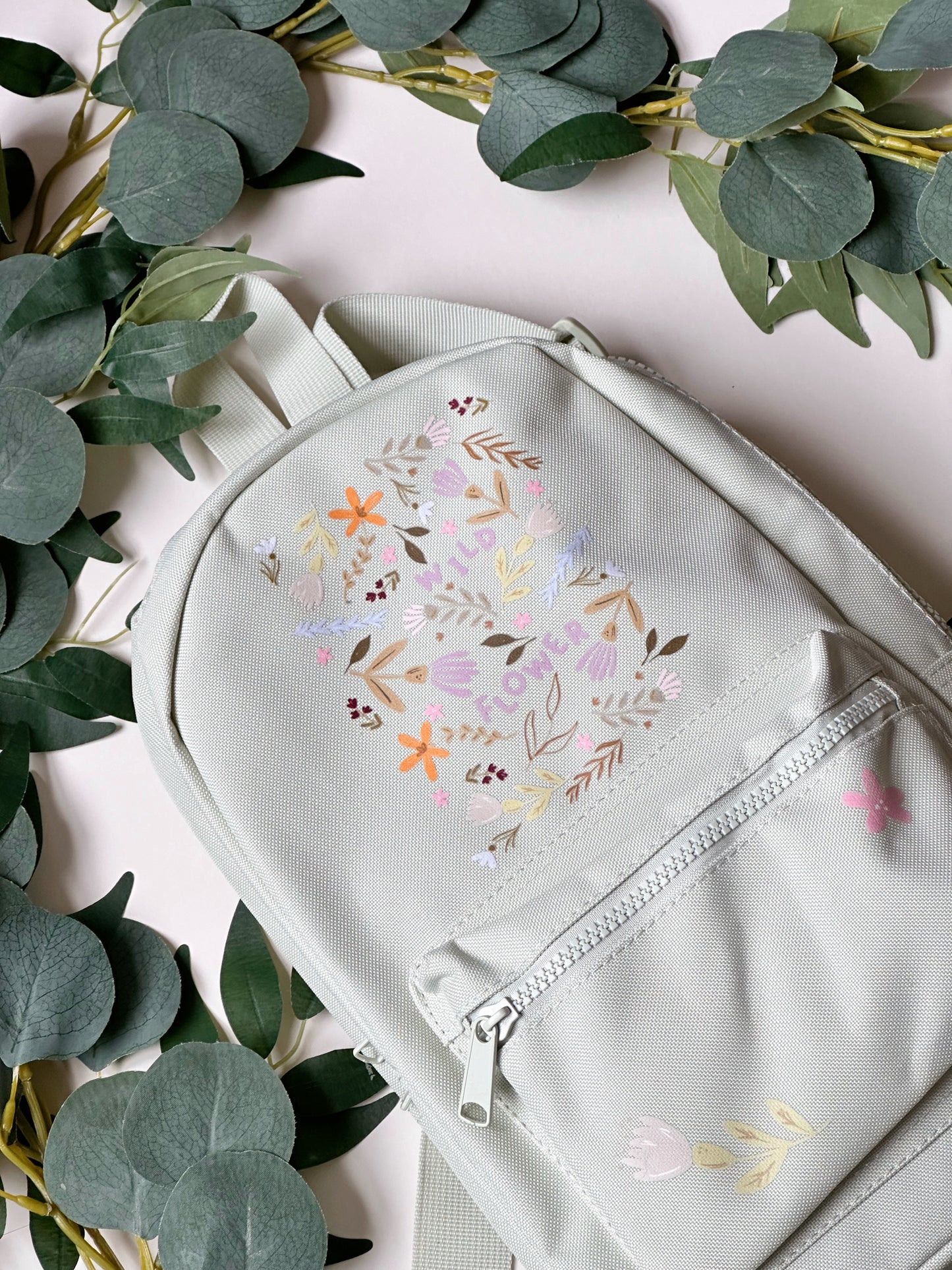 Spring Flowers Backpack Mini - Mint