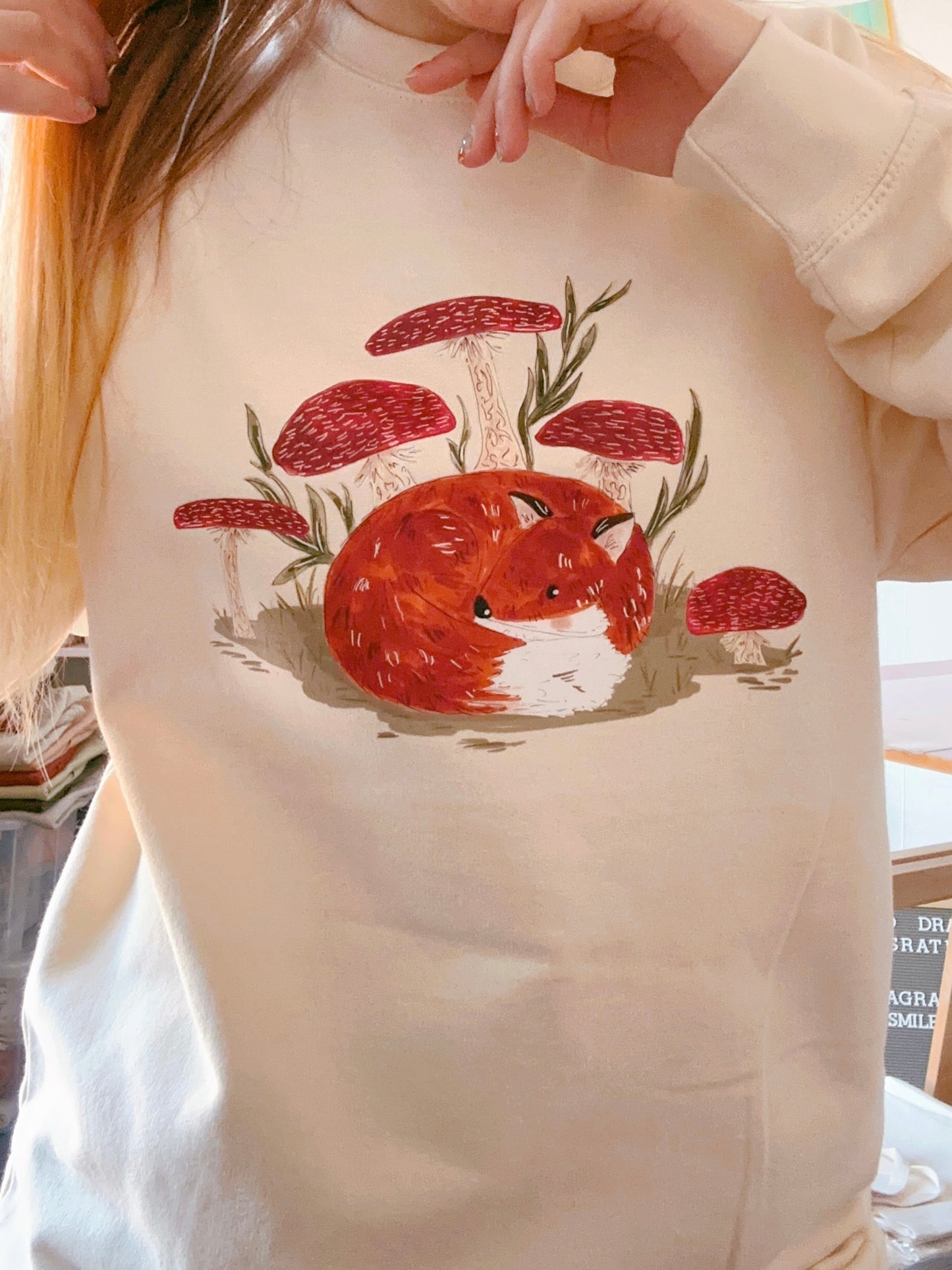 Mushroom Fox Sweatshirt