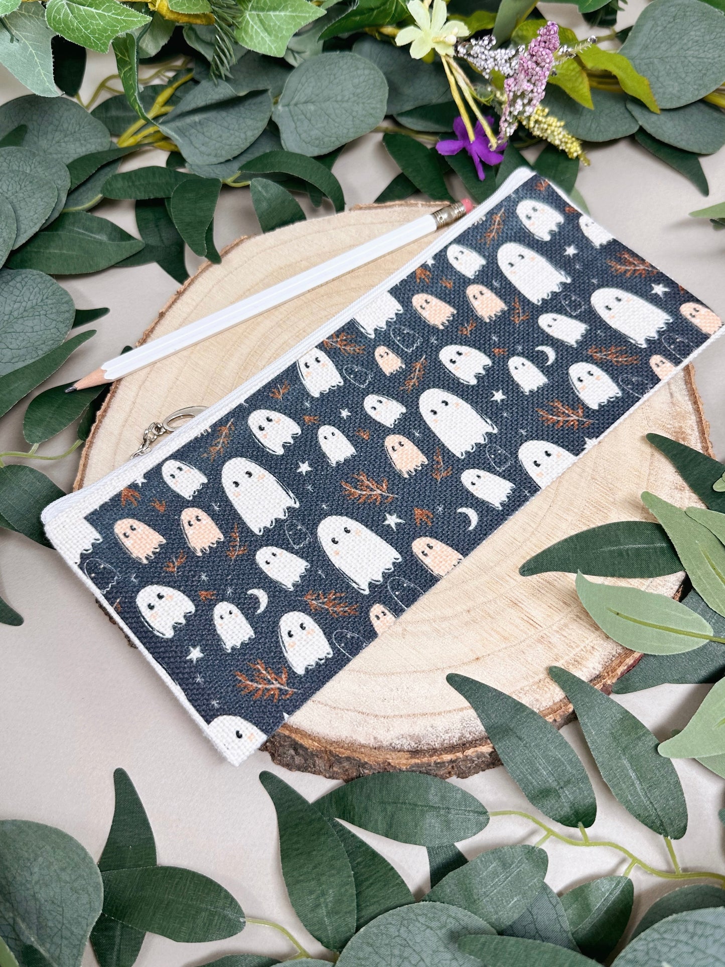 Spooky Ghost Zip Case