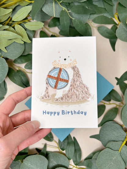 Warrior Polar Bear Birthday Card