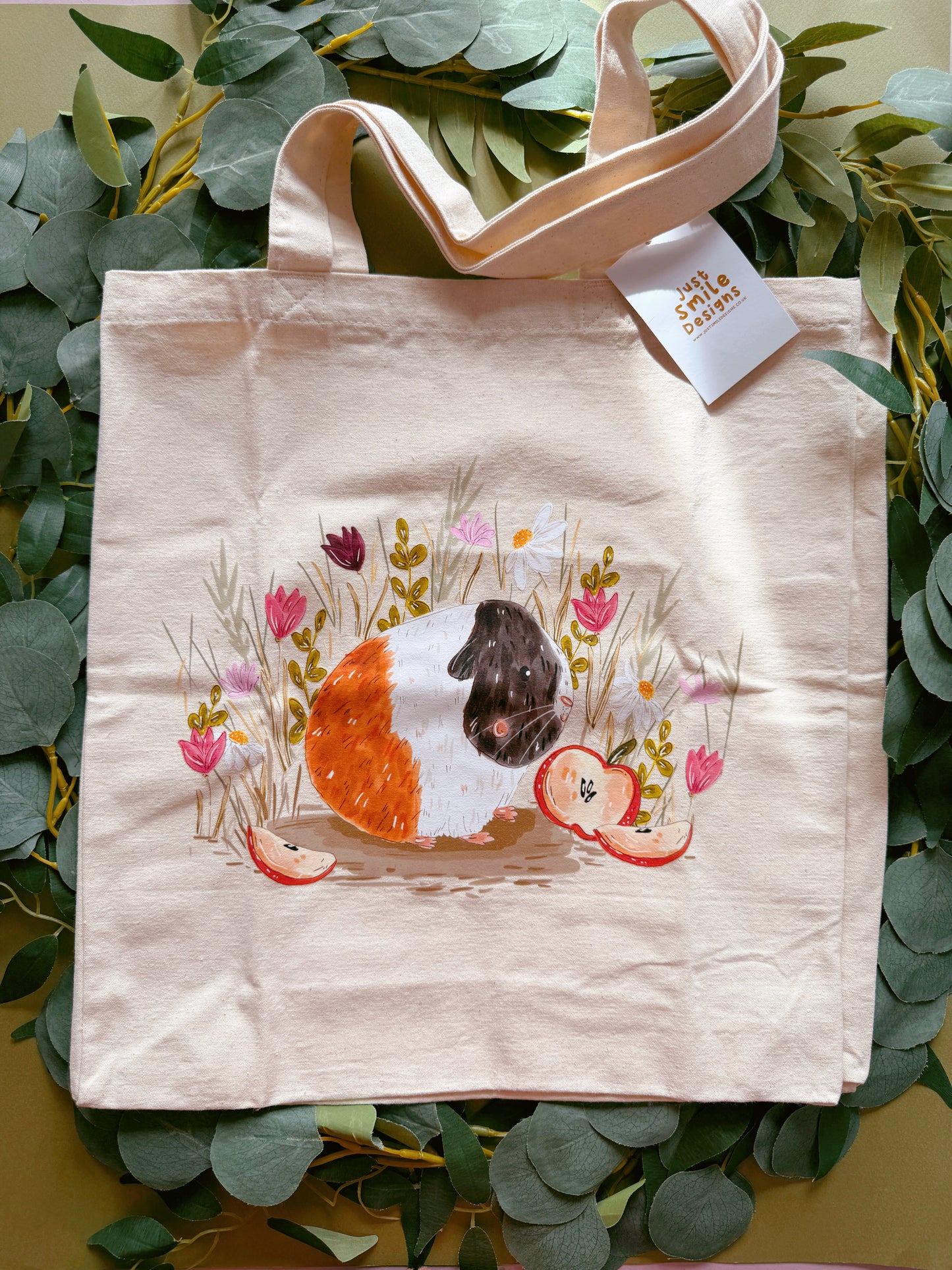 Apple Guinea Pig Giant Tote Bag