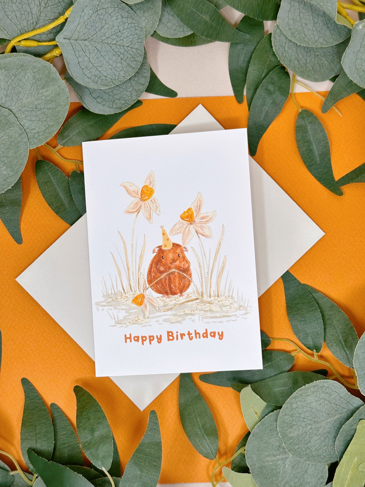 Guinea Pig Birthday Card
