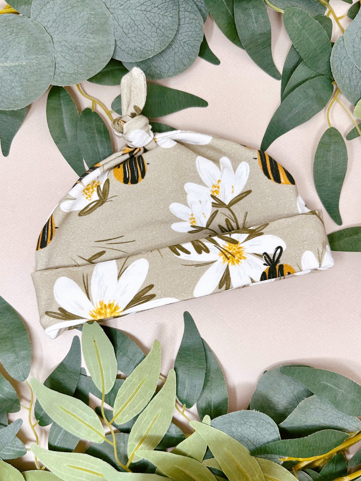 Daisy Bee Baby Hat
