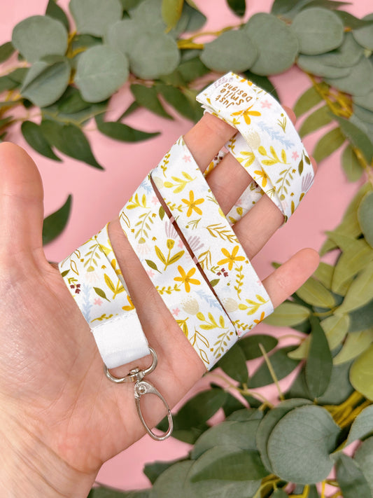 Spring flowers lanyard
