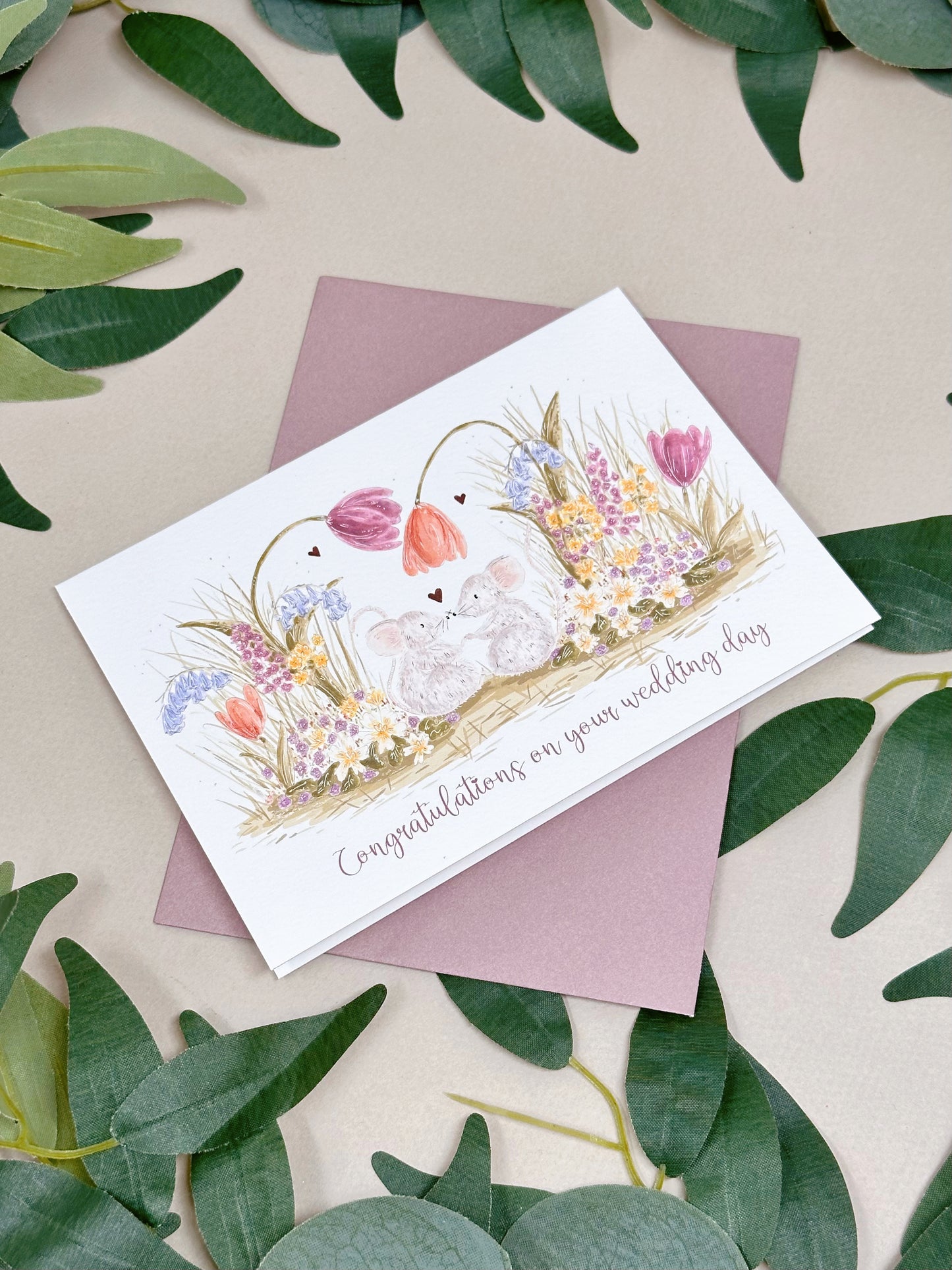 Mouse Wedding Card