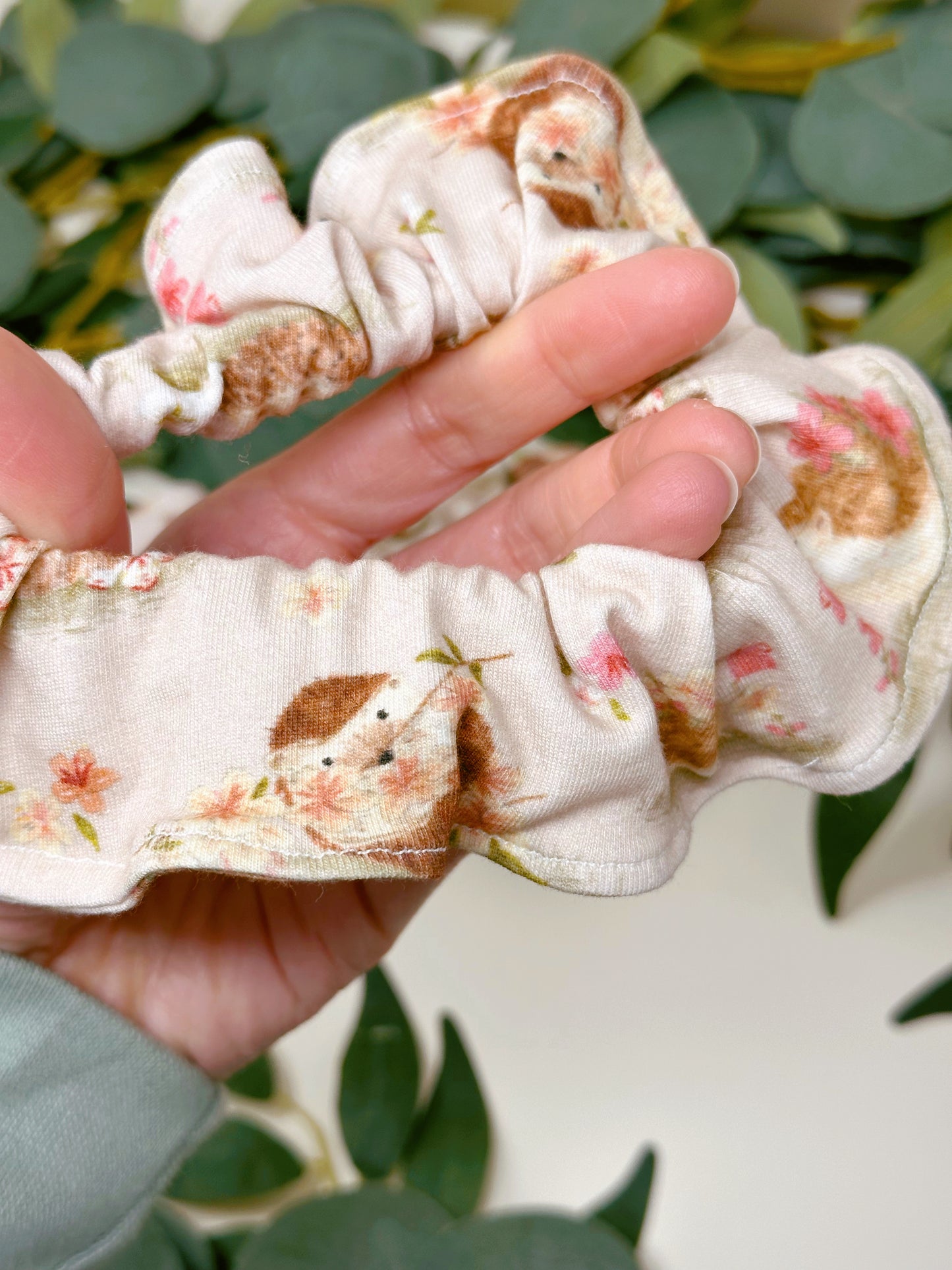 Sakura Hedgehog Scrunchy