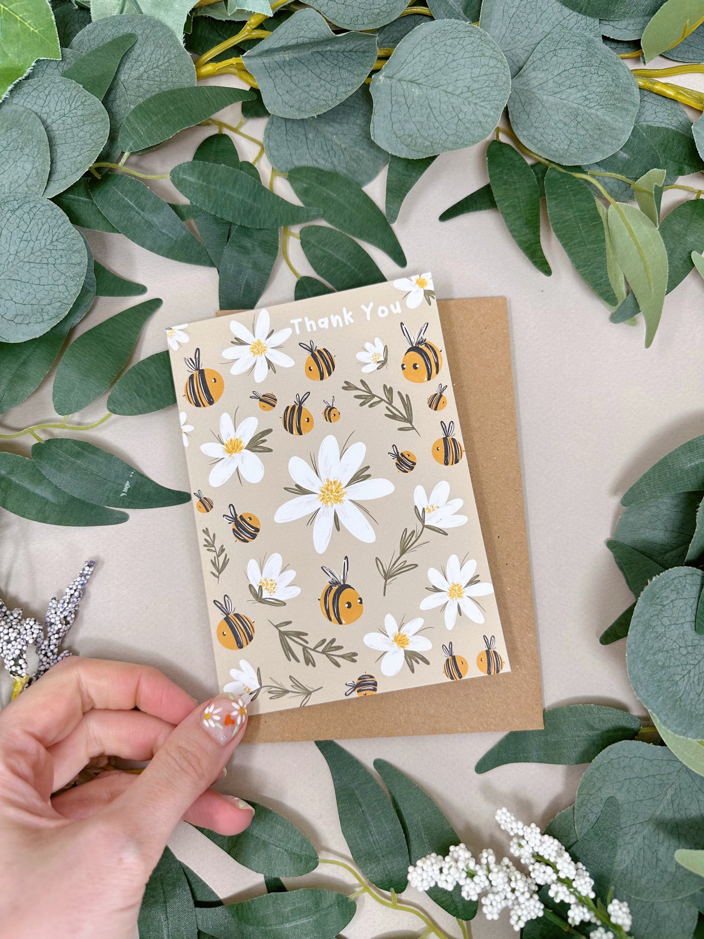 Daisy Bee Thank You Card