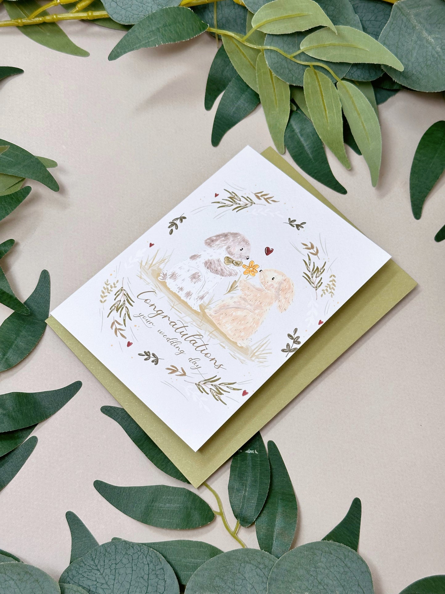 Rabbit Wedding Card