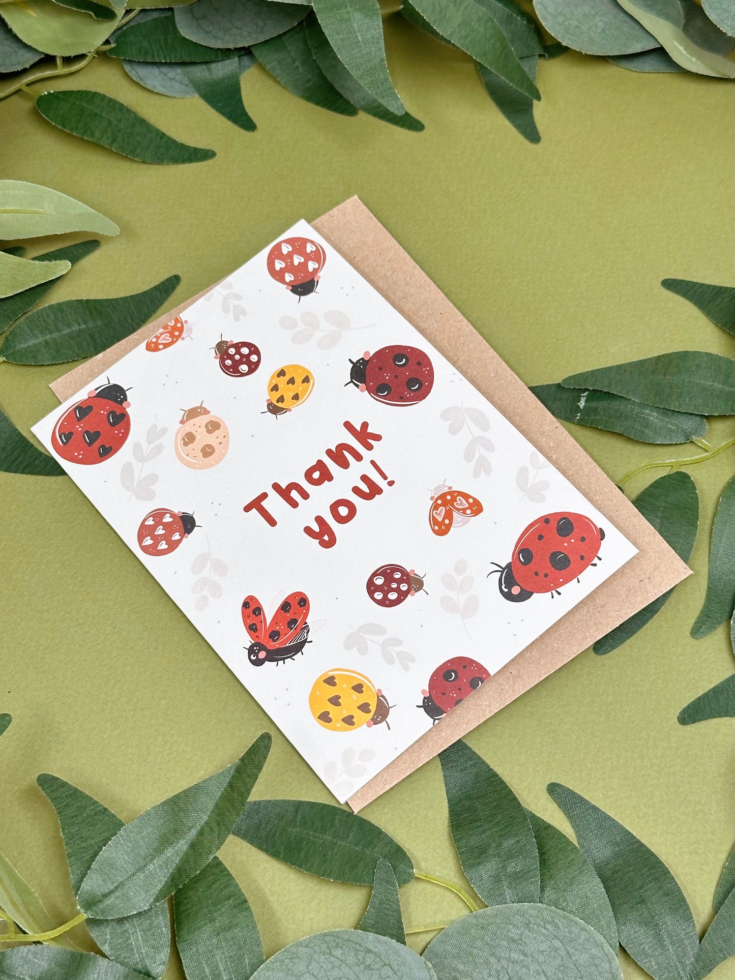 Ladybird Thank You Card