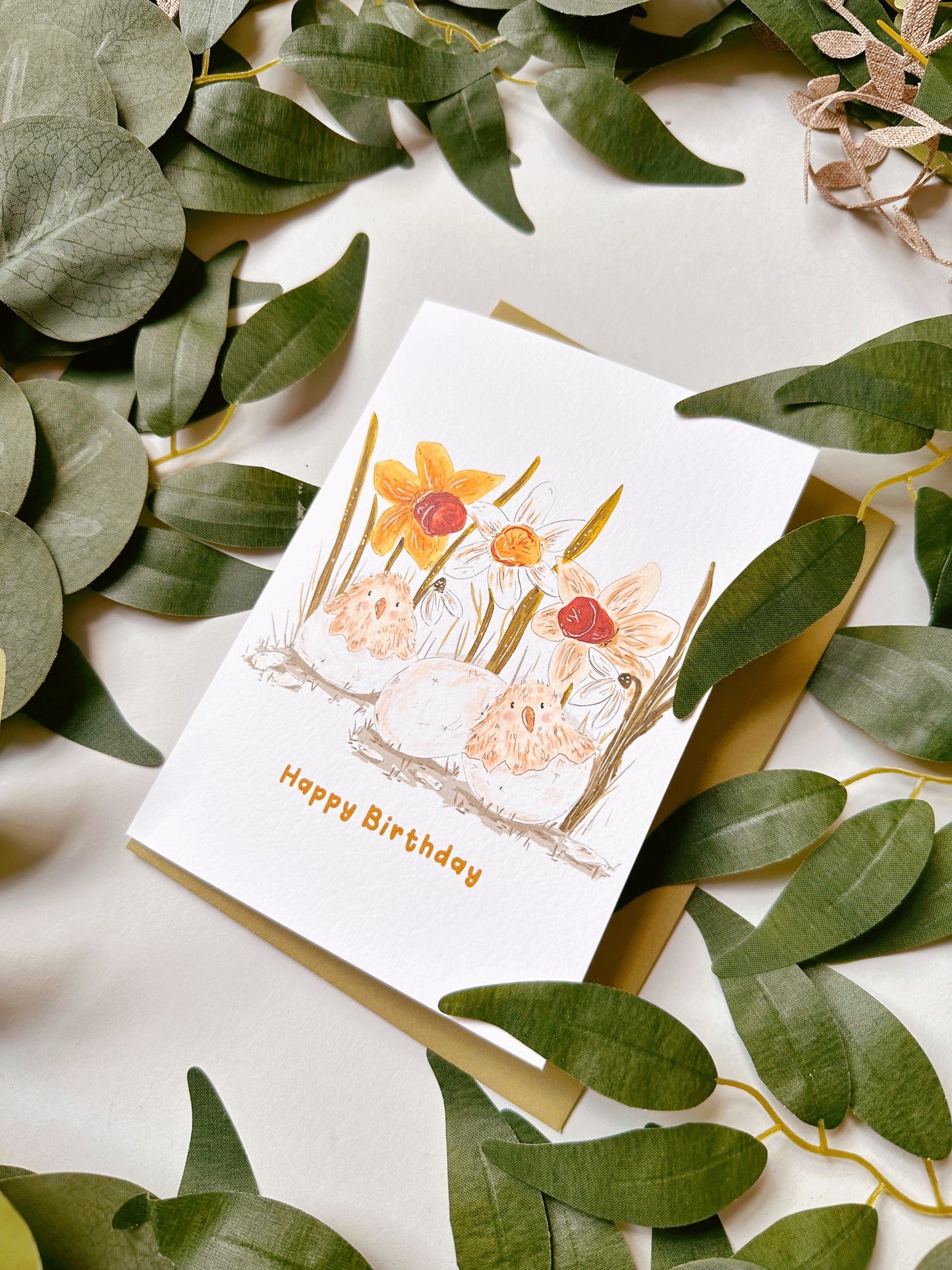 Cute Chicks Birthday Card