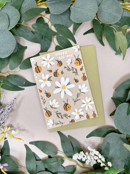 Daisy Bee Birthday Card