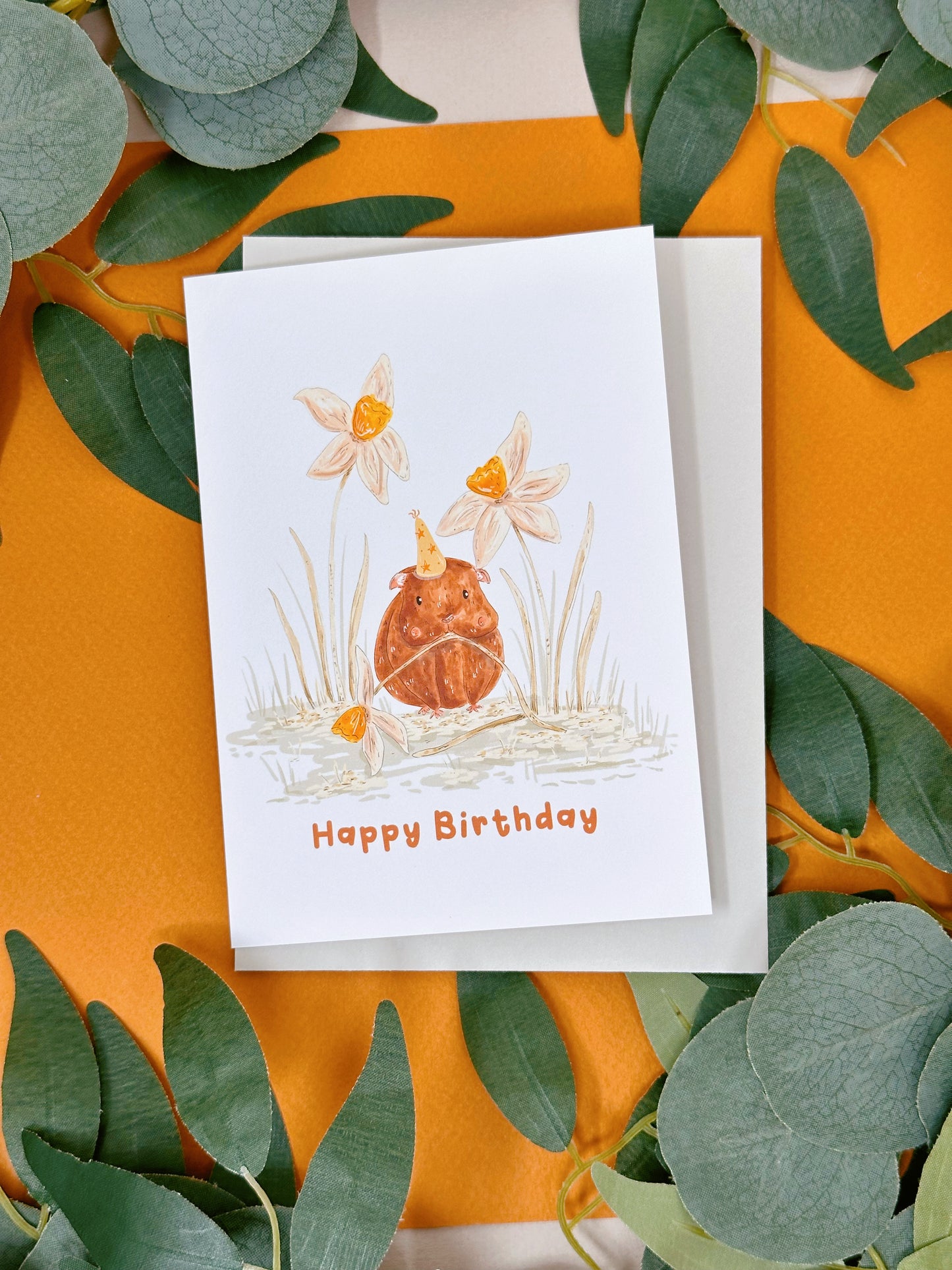 Guinea Pig Birthday Card