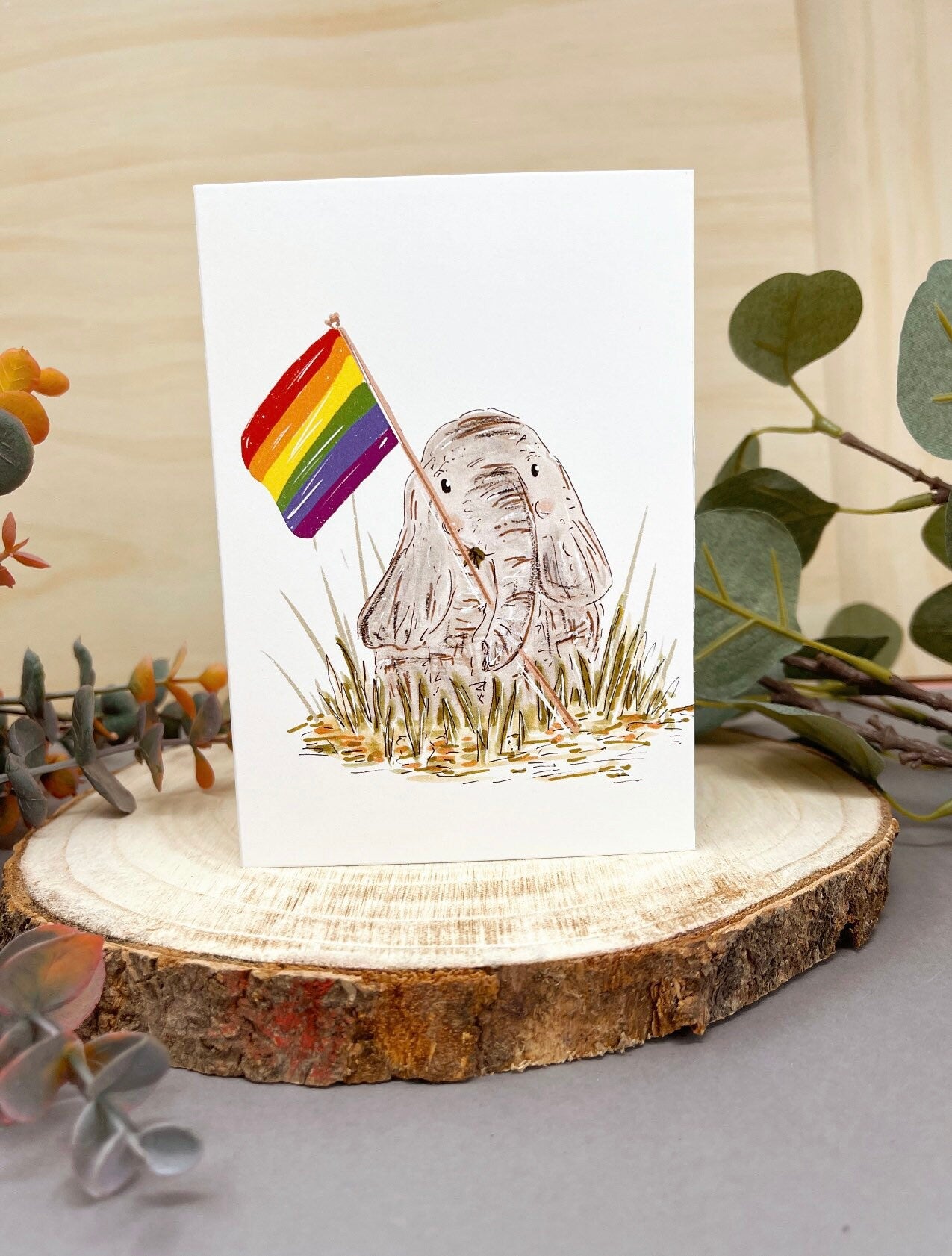 Pride Elephant Card
