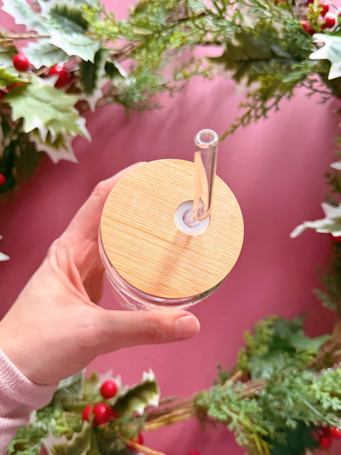 Christmas Ghost Glass Tumbler