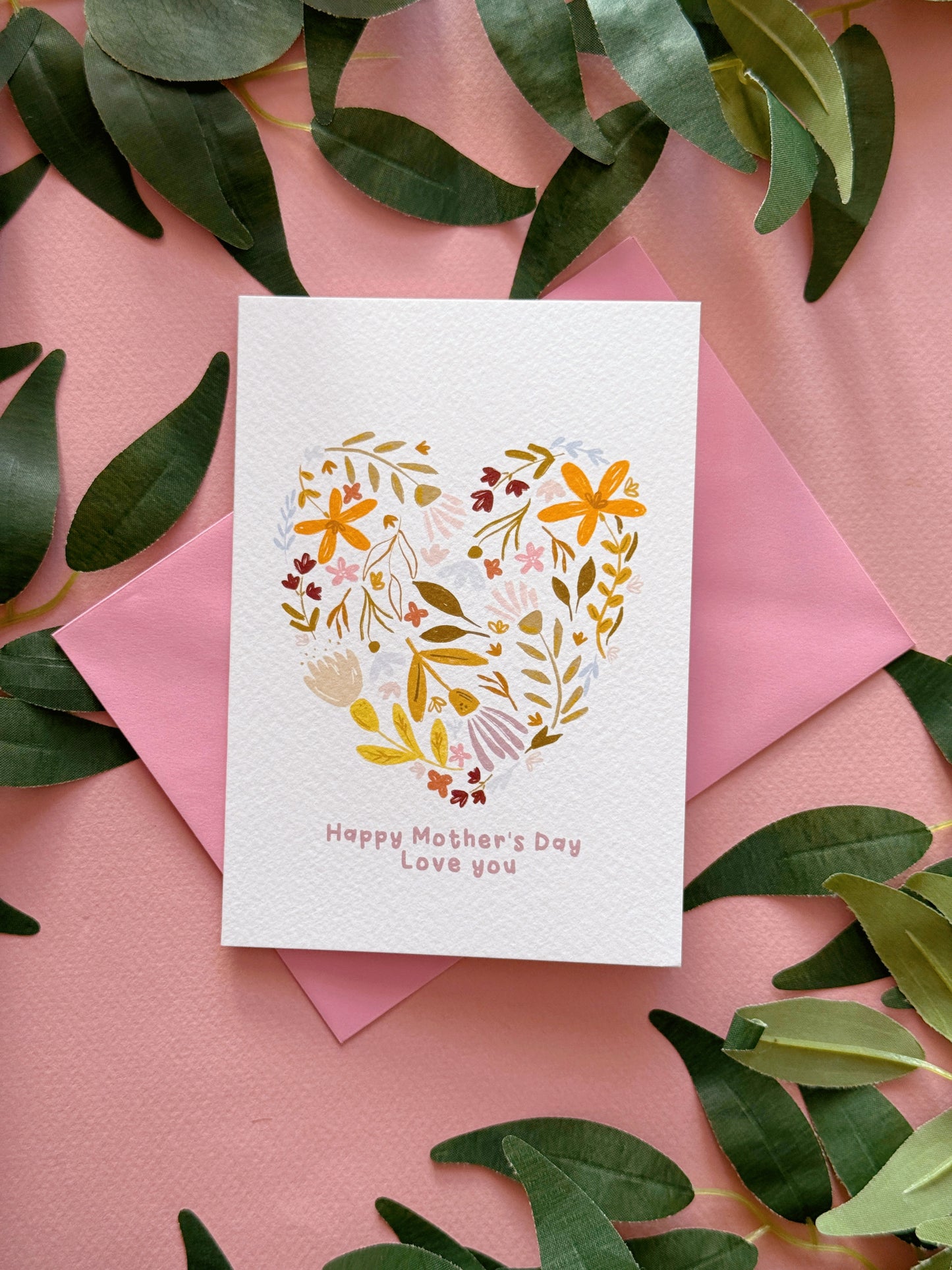 Floral Heart Mother’s Day Card