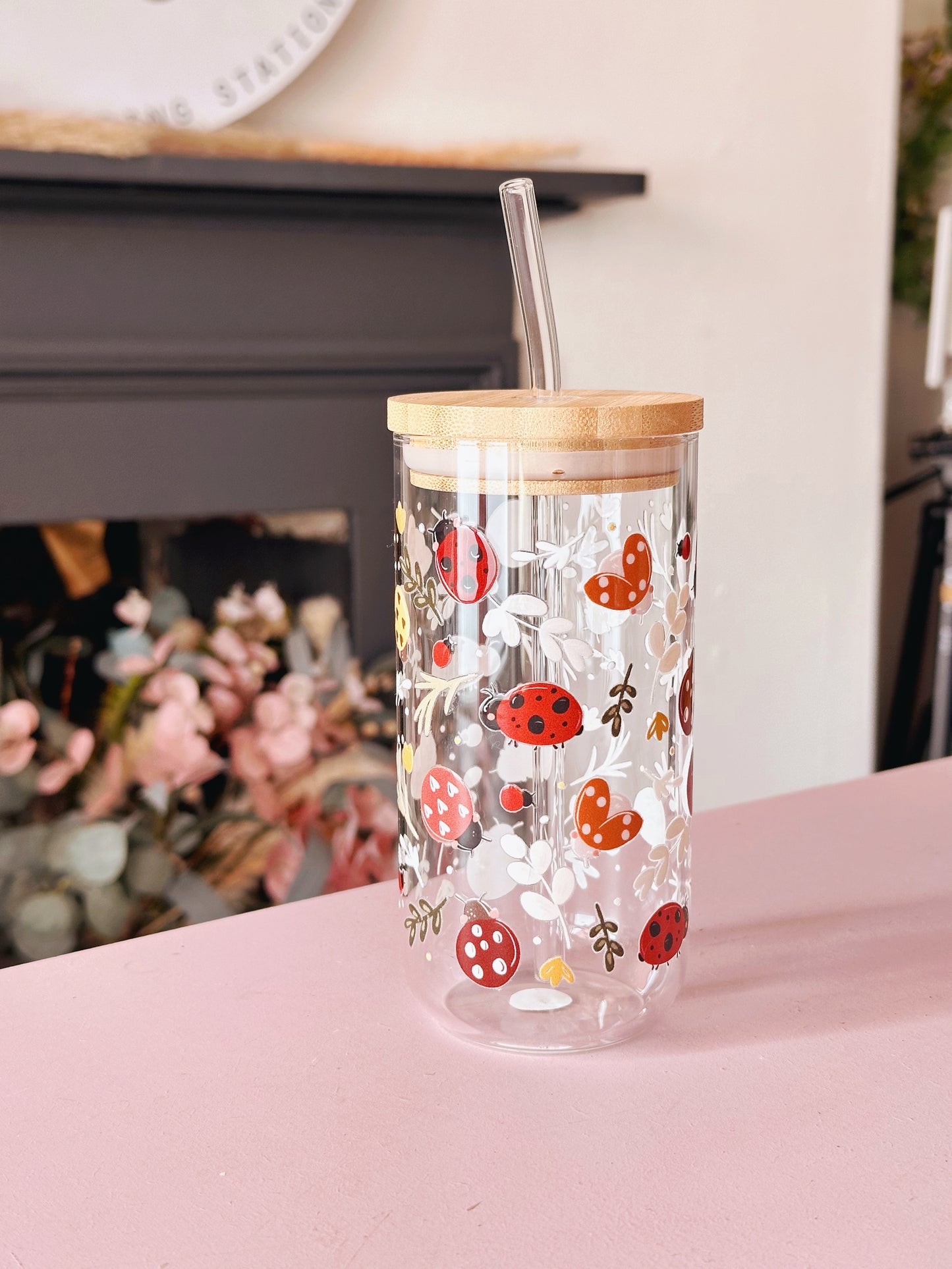 Lady Bird Glass Tumbler