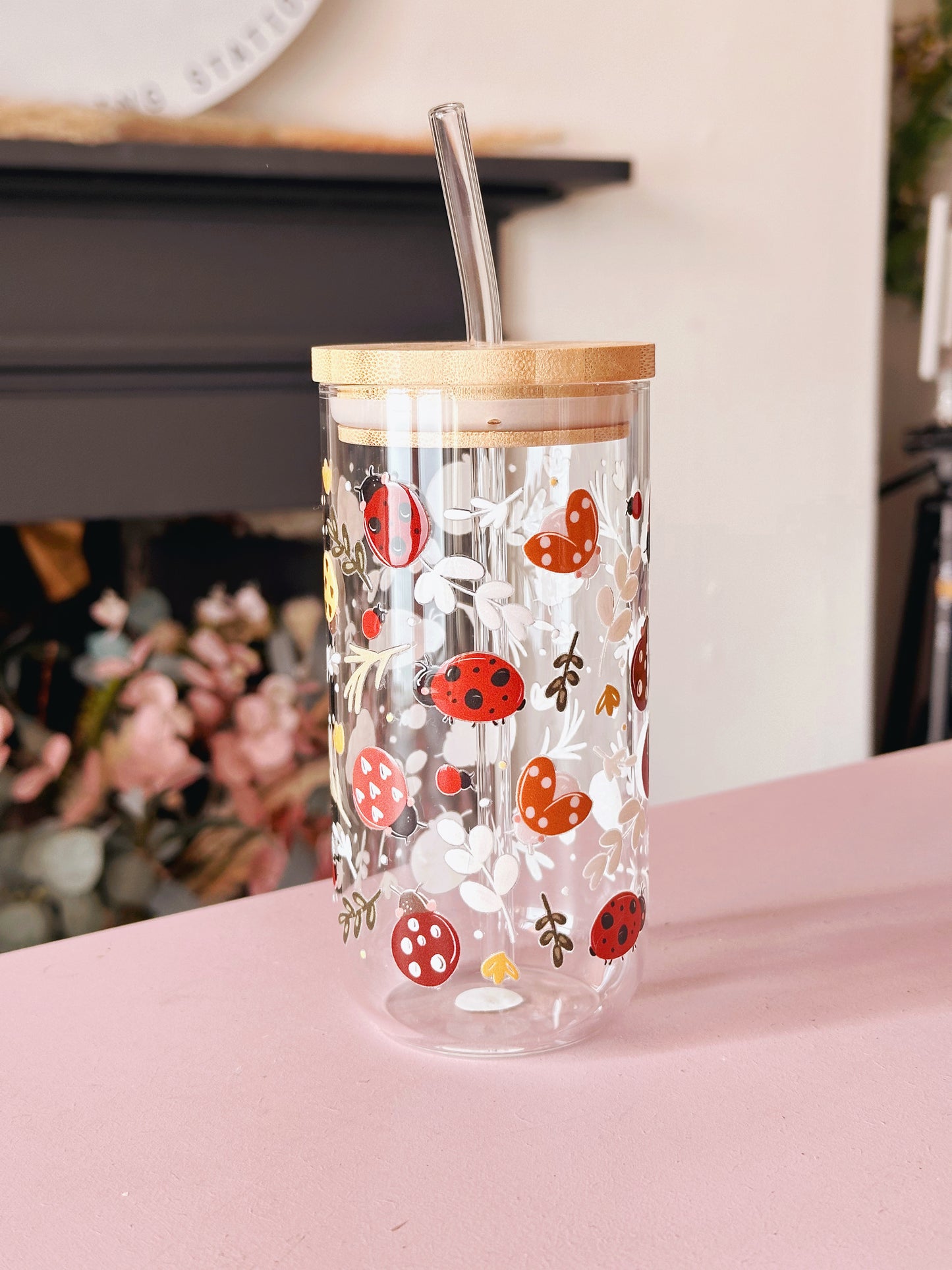 Lady Bird Glass Tumbler