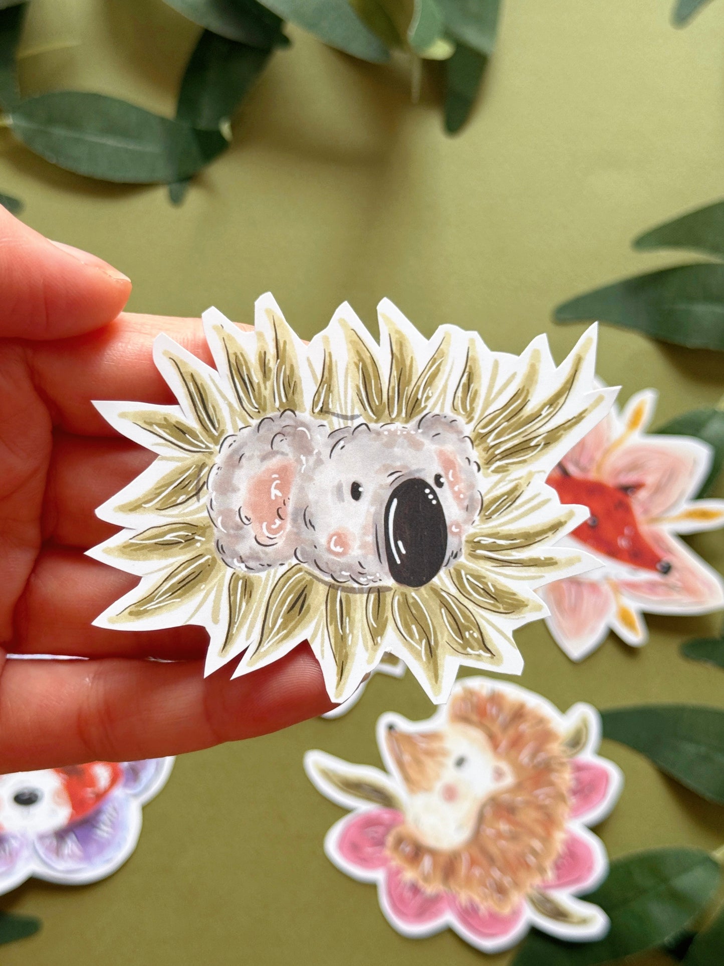 Flower Animals Sticker