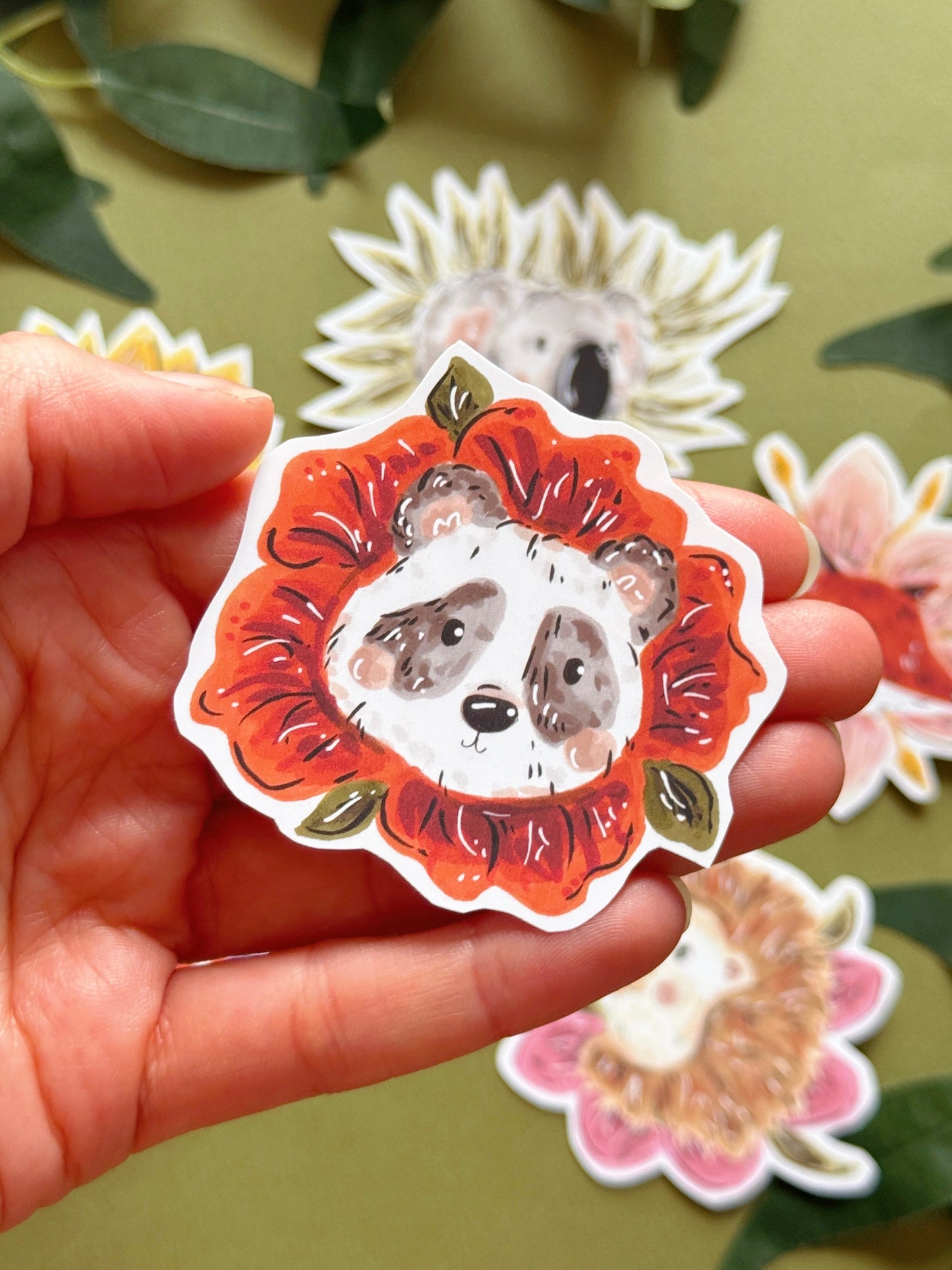 Flower Animals Sticker