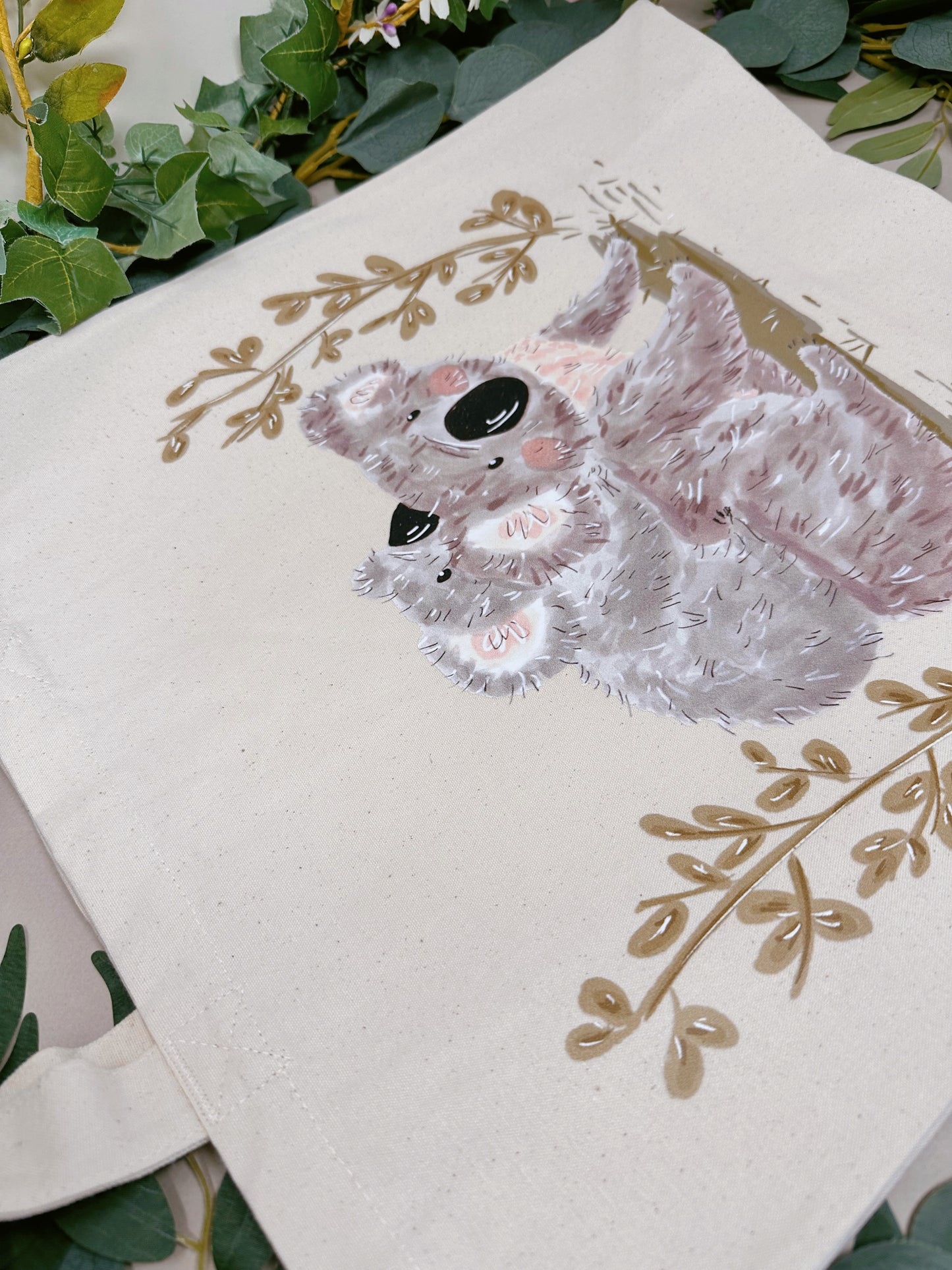 Koala & Baby Giant Tote Bag