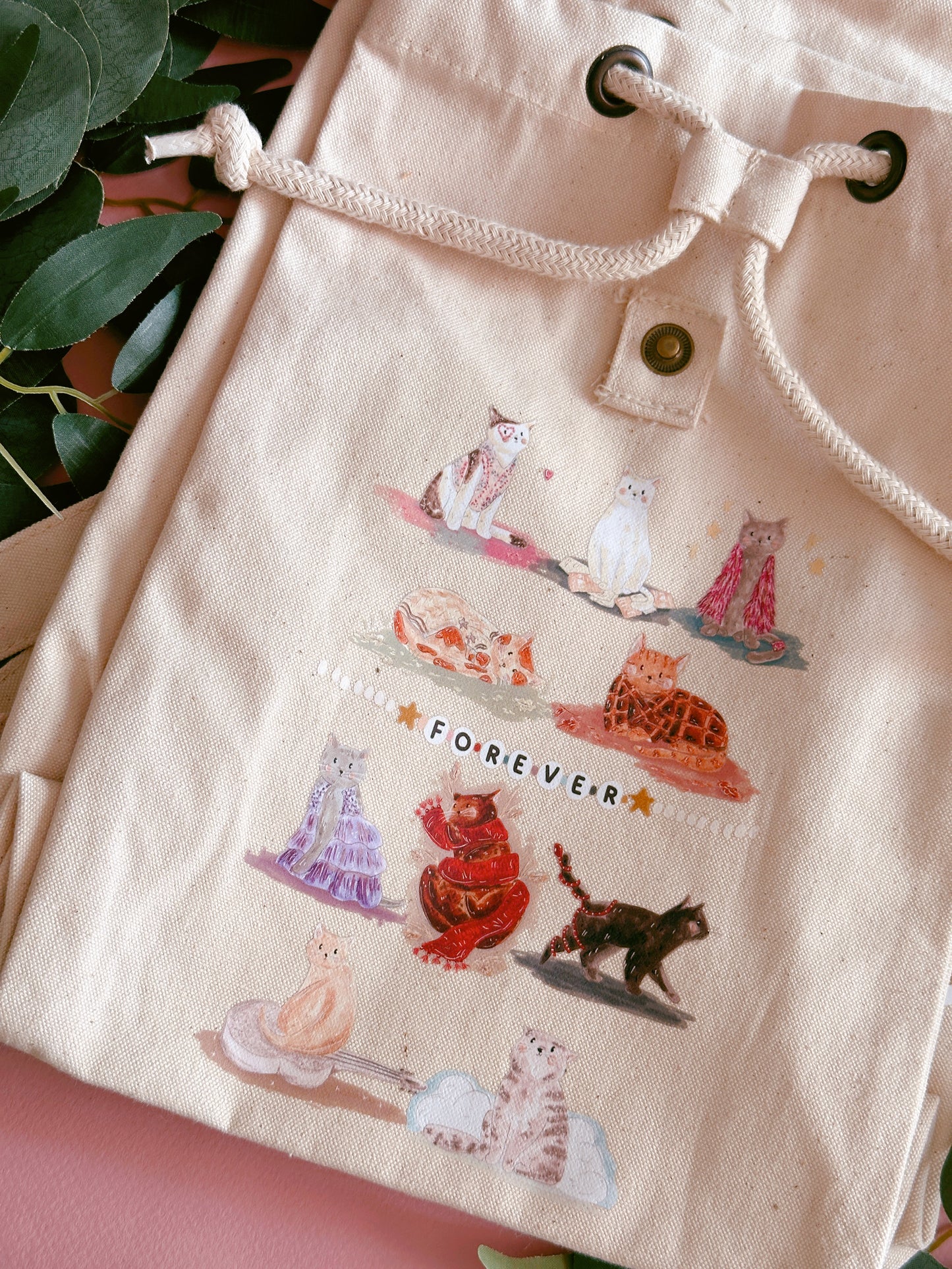 Cat Era Rucksack- Organic Cotton