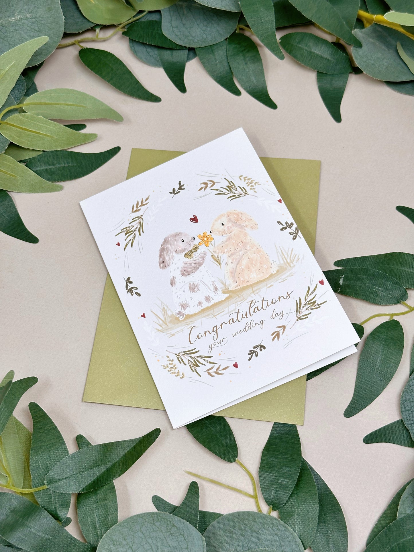 Rabbit Wedding Card